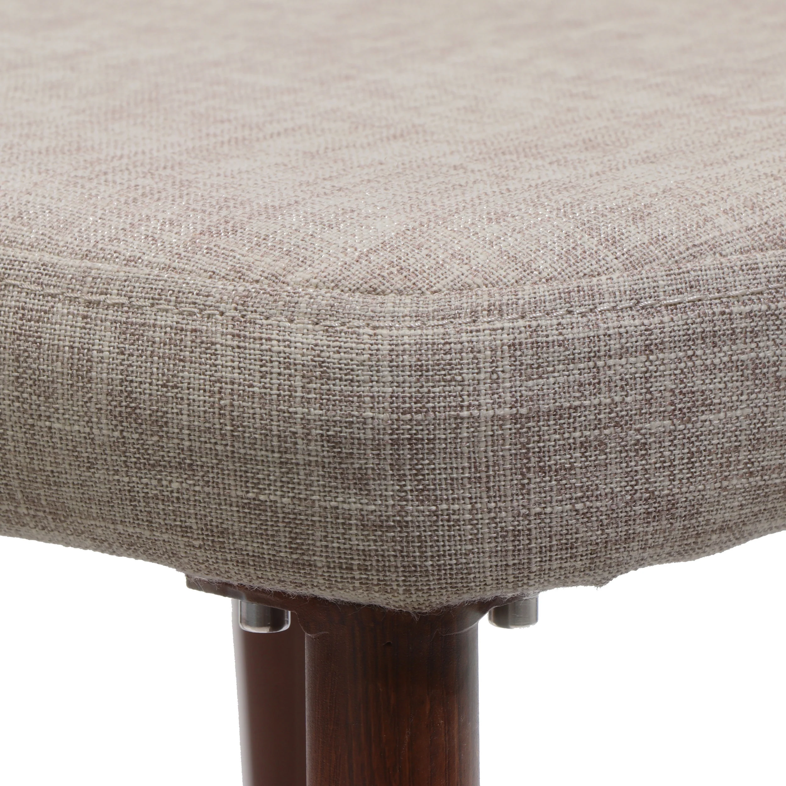 Mable Mid Century Fabric Dining Chairs with Wood Finished Legs - Set of 2 - furnishings