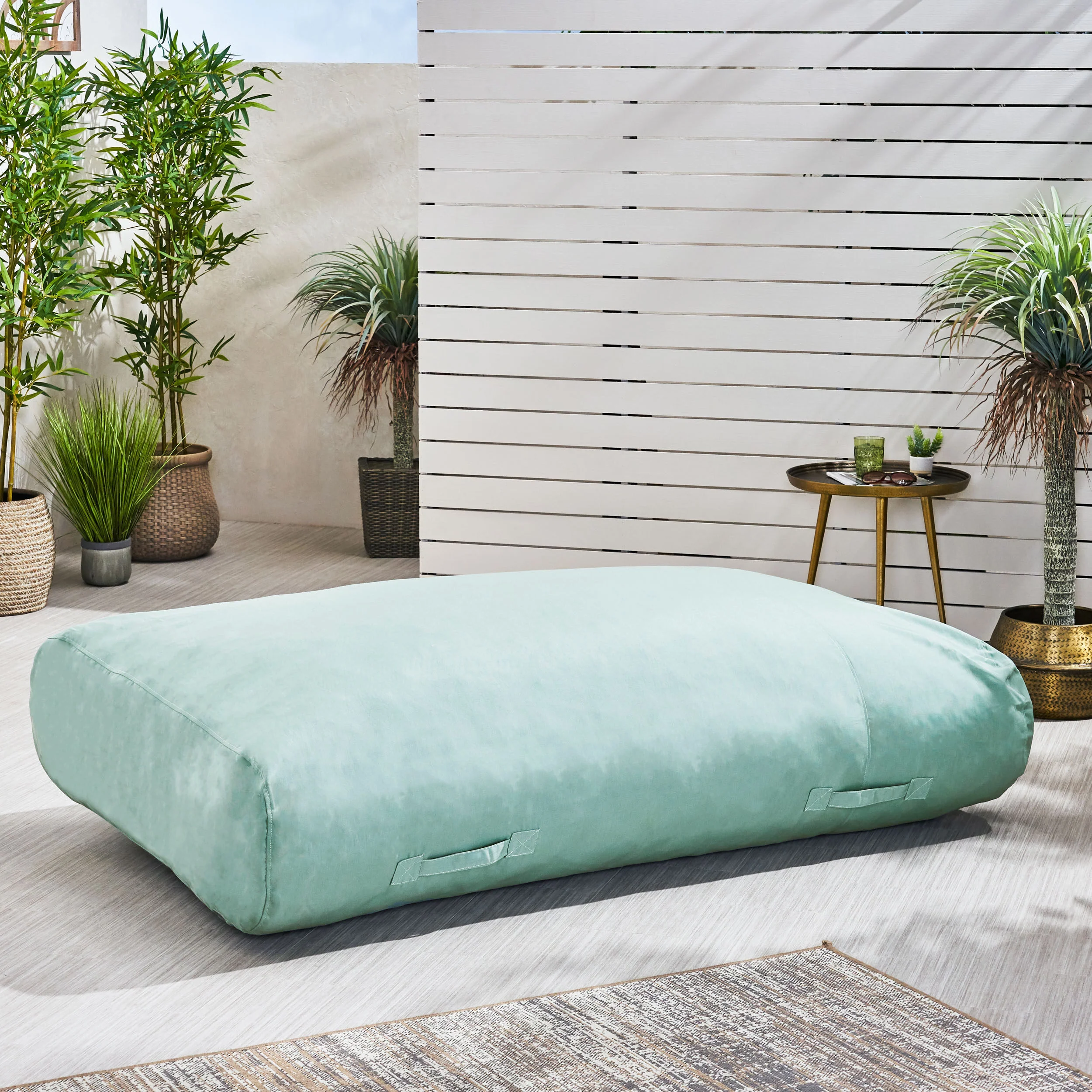 Arcelia Outdoor Water Resistant 6X3 Lounger Bean Bag - furnishings