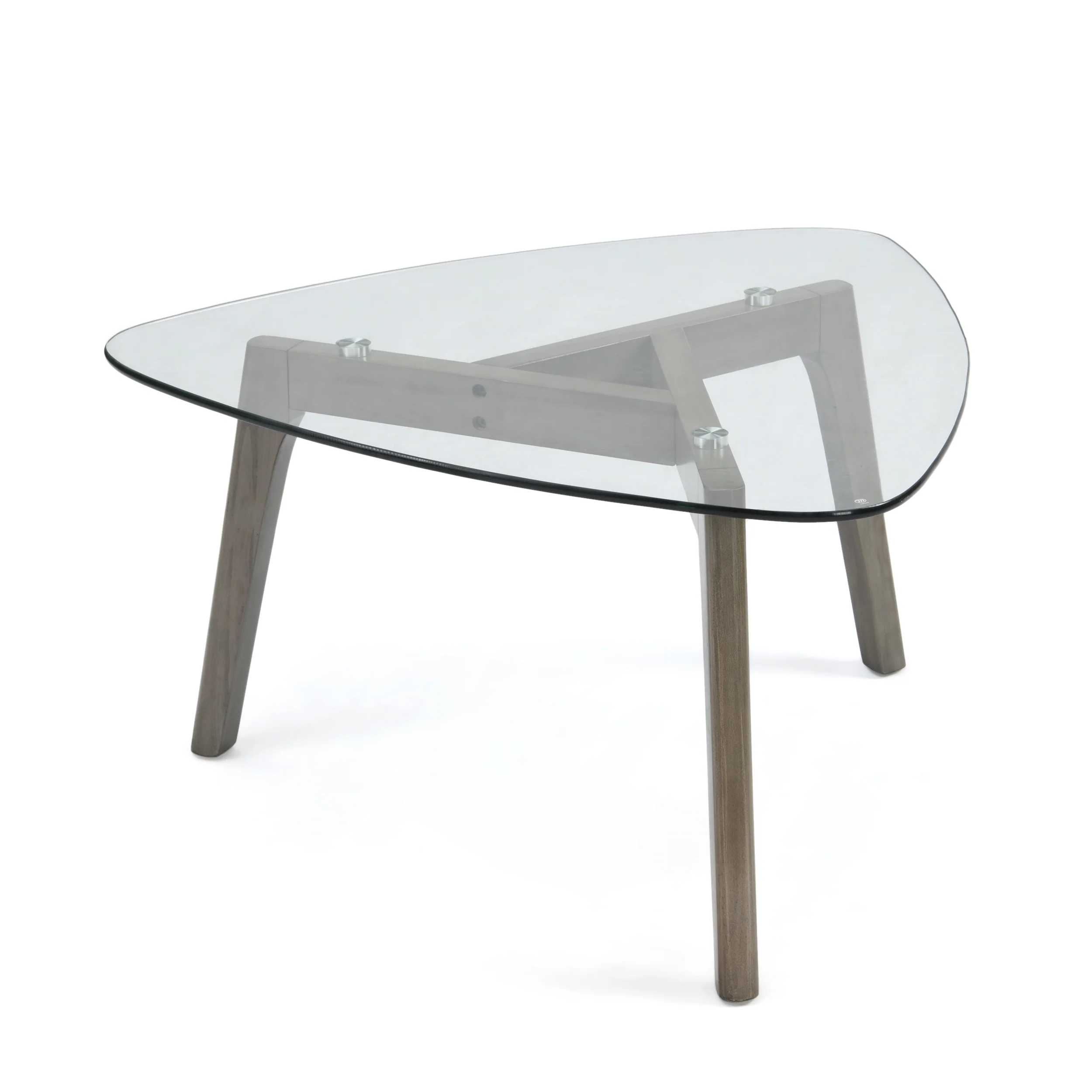 Mosier Mid-Century Modern Coffee Table with Glass Top - furnishings