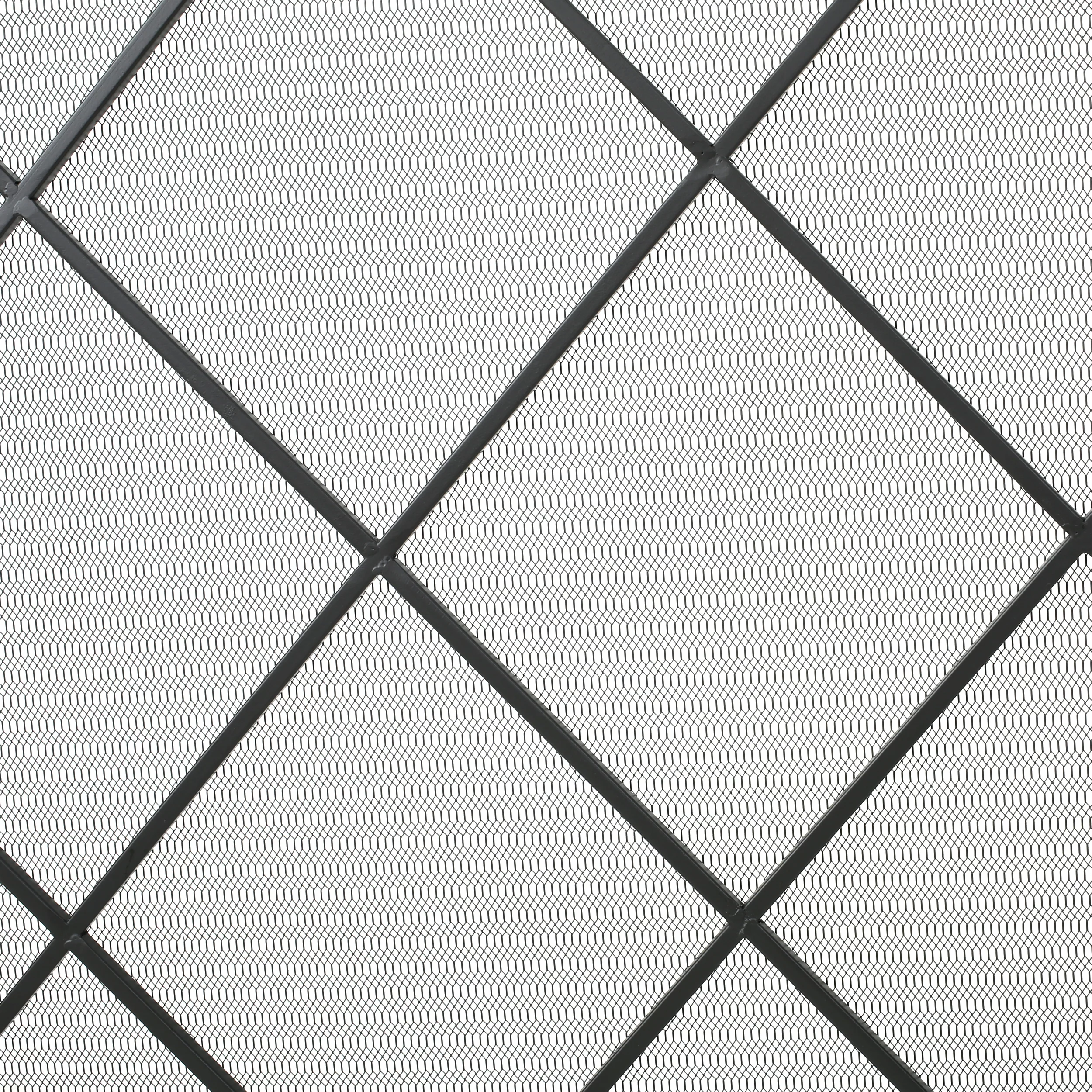 Hayden Single Panel Iron Fire Screen - furnishings