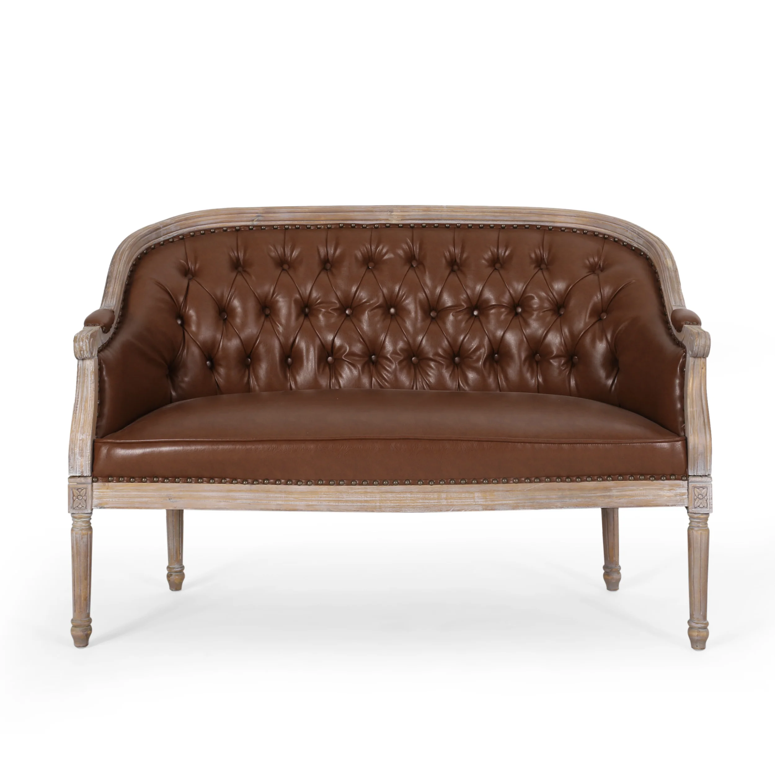 Megan Traditional Tufted Upholstered Loveseat - furnishings