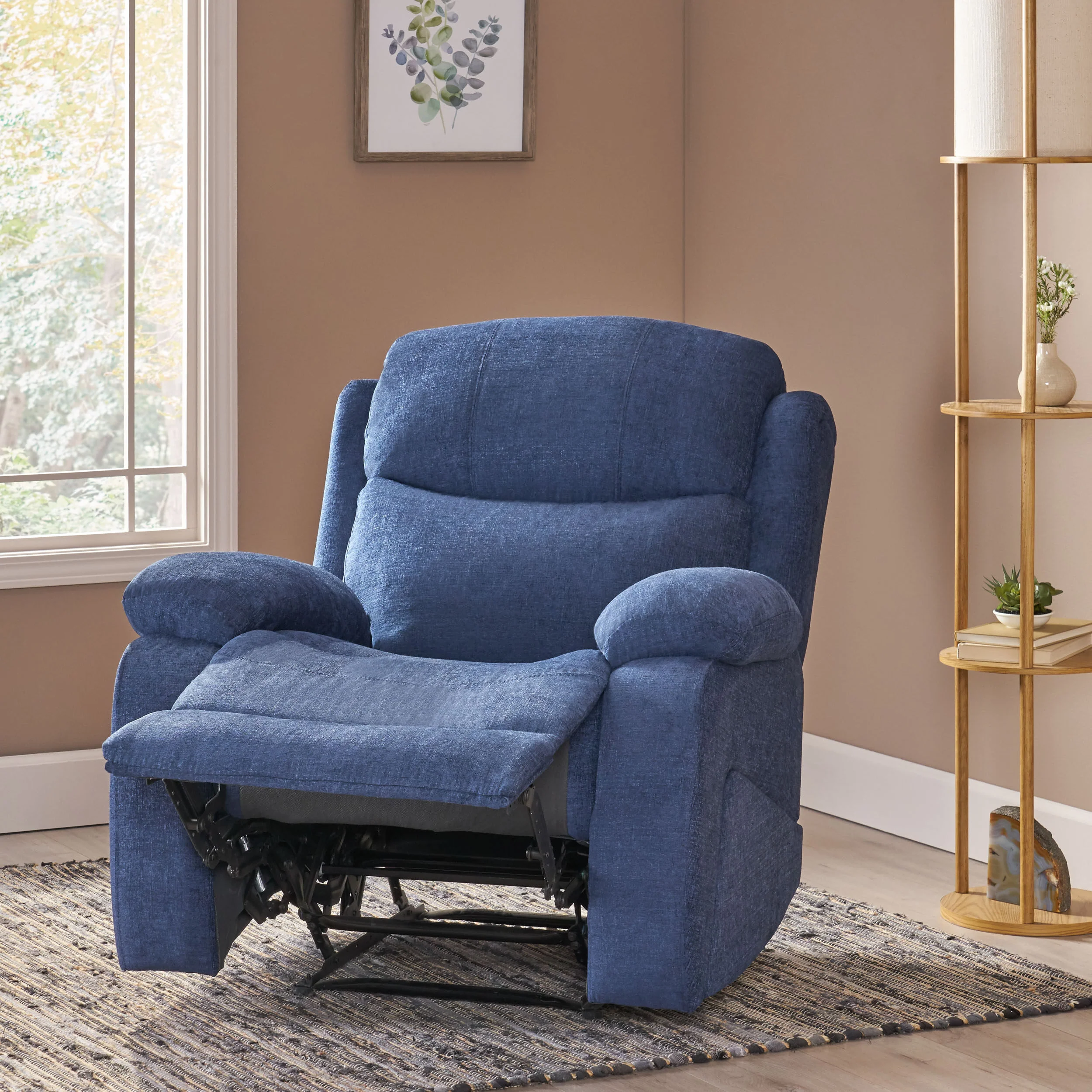 Cuthbert Contemporary Pillow Tufted Massage Recliner - furnishings