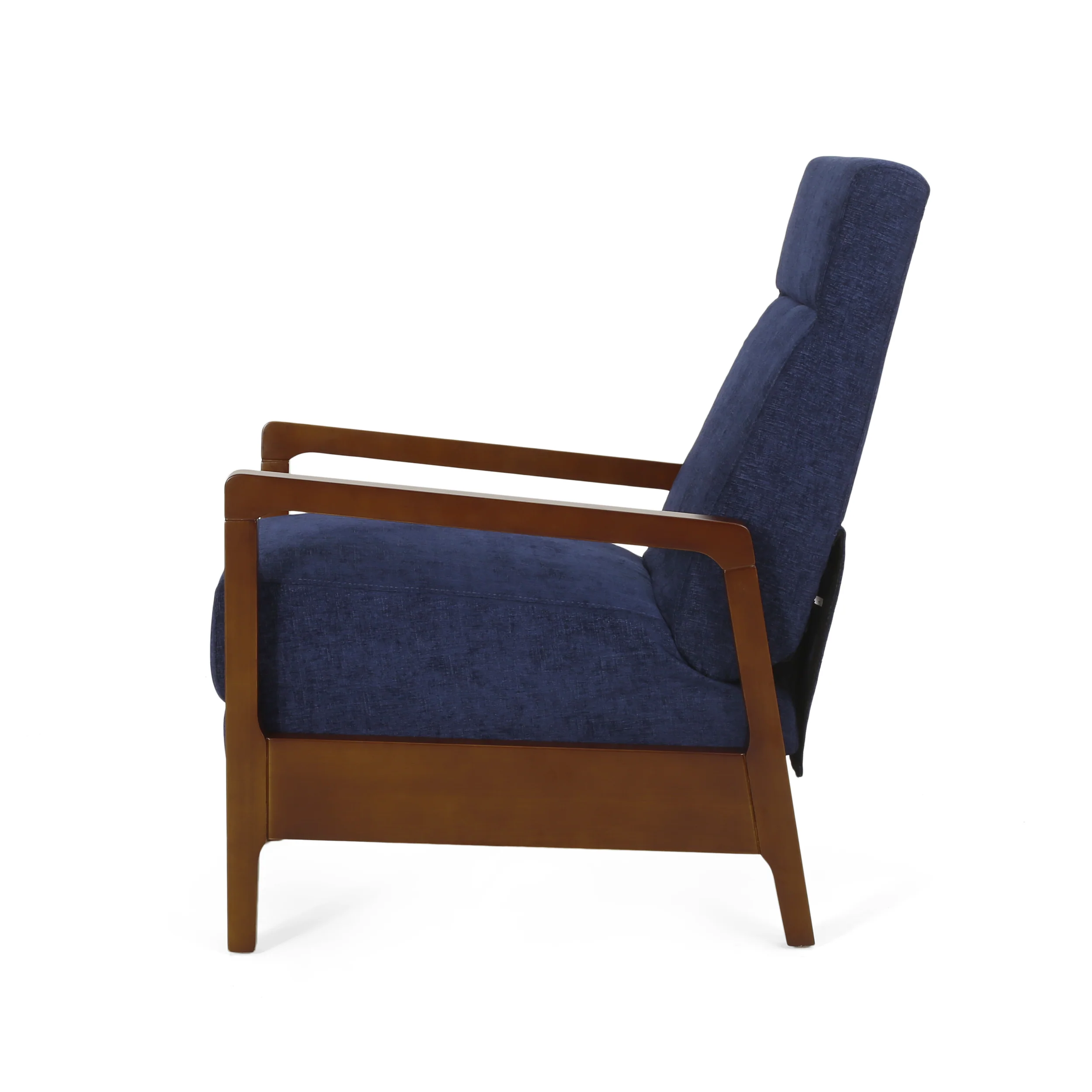 Castner Contemporary Fabric Waterfall Back Pushback Recliner - furnishings
