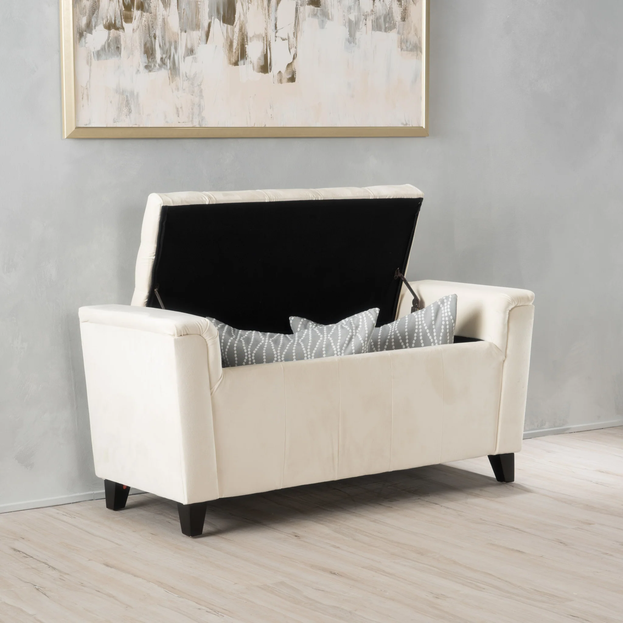Perris Armed Storage Ottoman Bench - furnishings