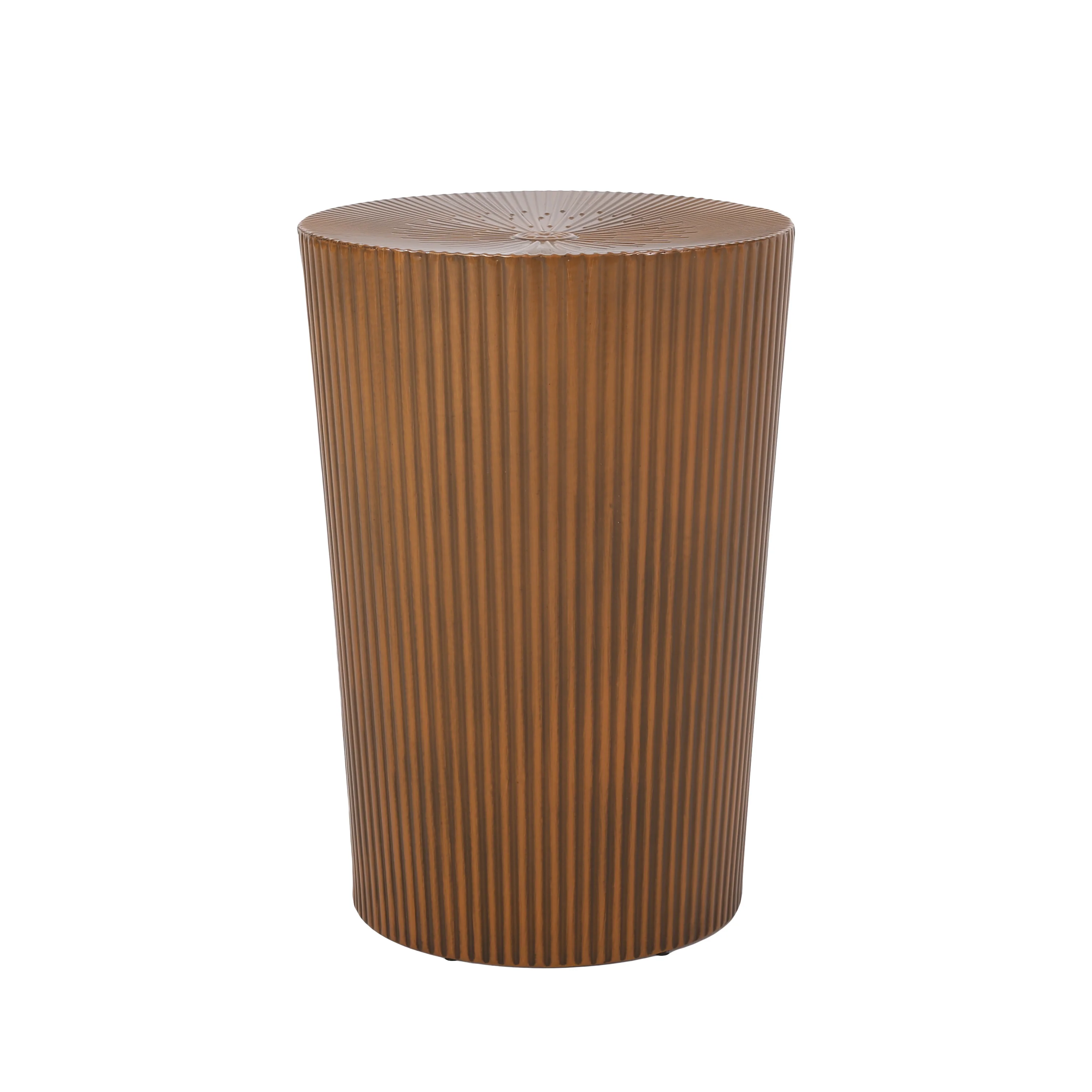 Pamsha Modern Iron Sunburst Side Table - furnishings