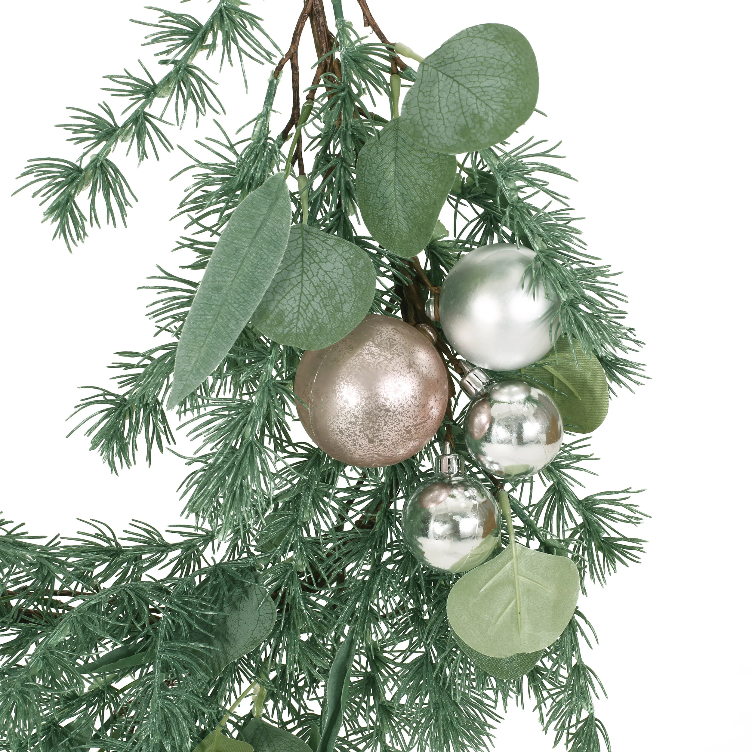 Parandes 5.5-Foot Pine Artificial Garland with Ornaments, Green - furnishings