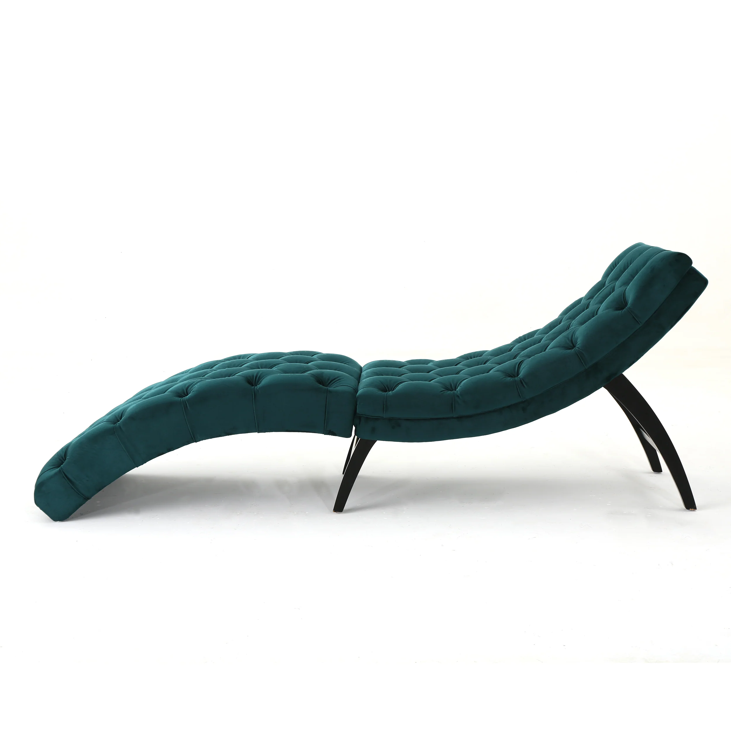 Grasby Tufted New Velvet Chaise Lounge - furnishings