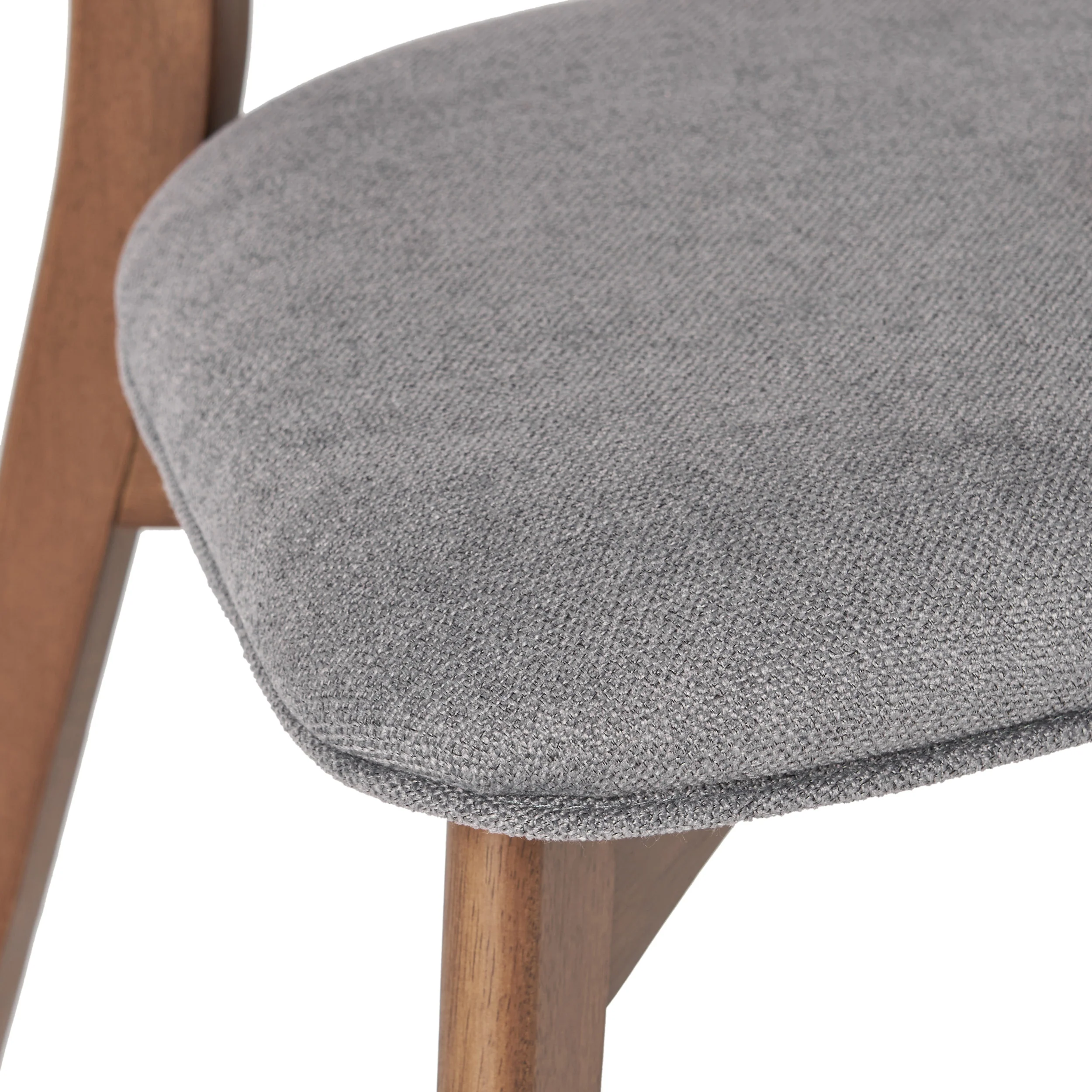 Turat Mid-Century Walnut Finished Frame Dining Chairs (Set of 2) - furnishings
