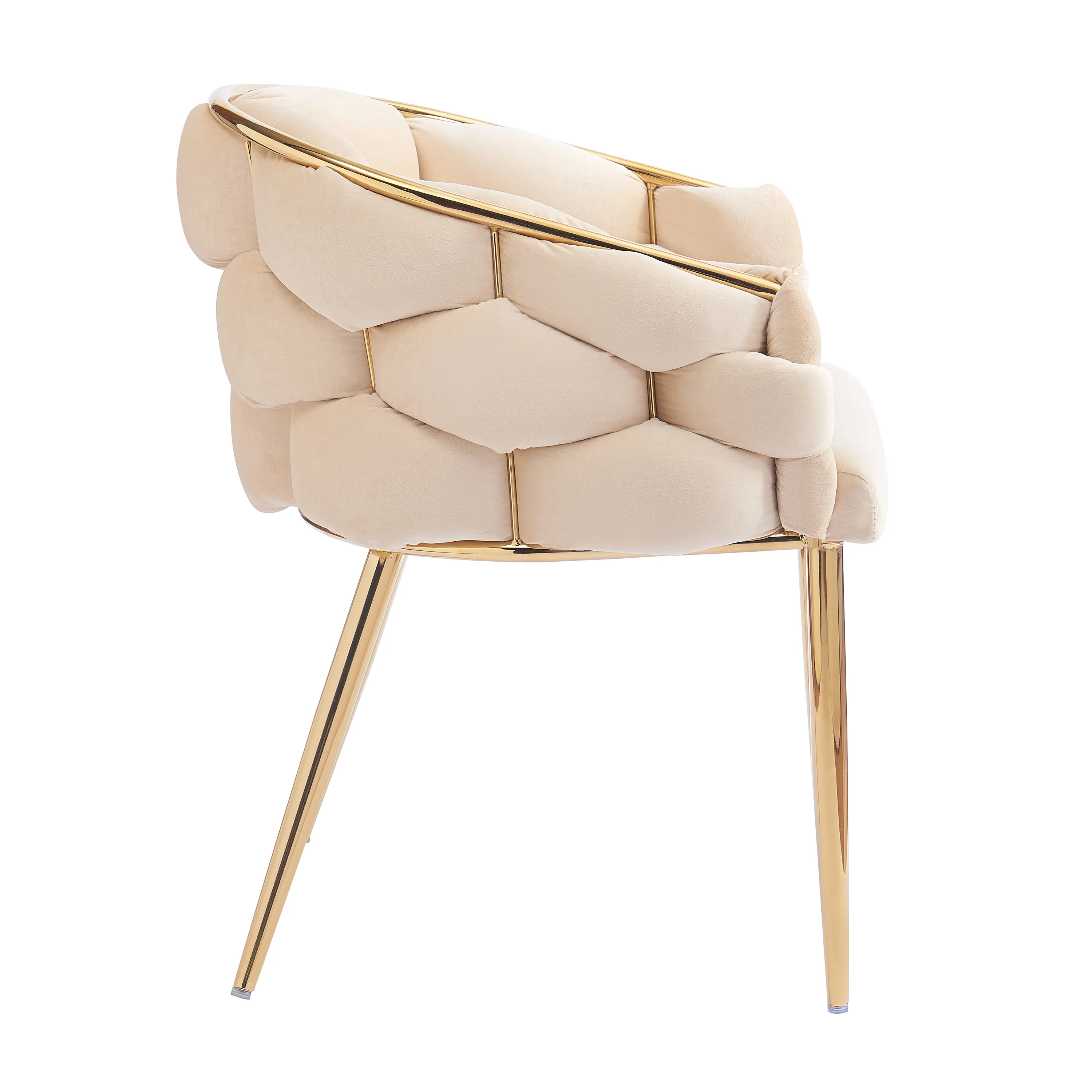 Cotorro Velvet Barrel Design Accent Chairs - furnishings