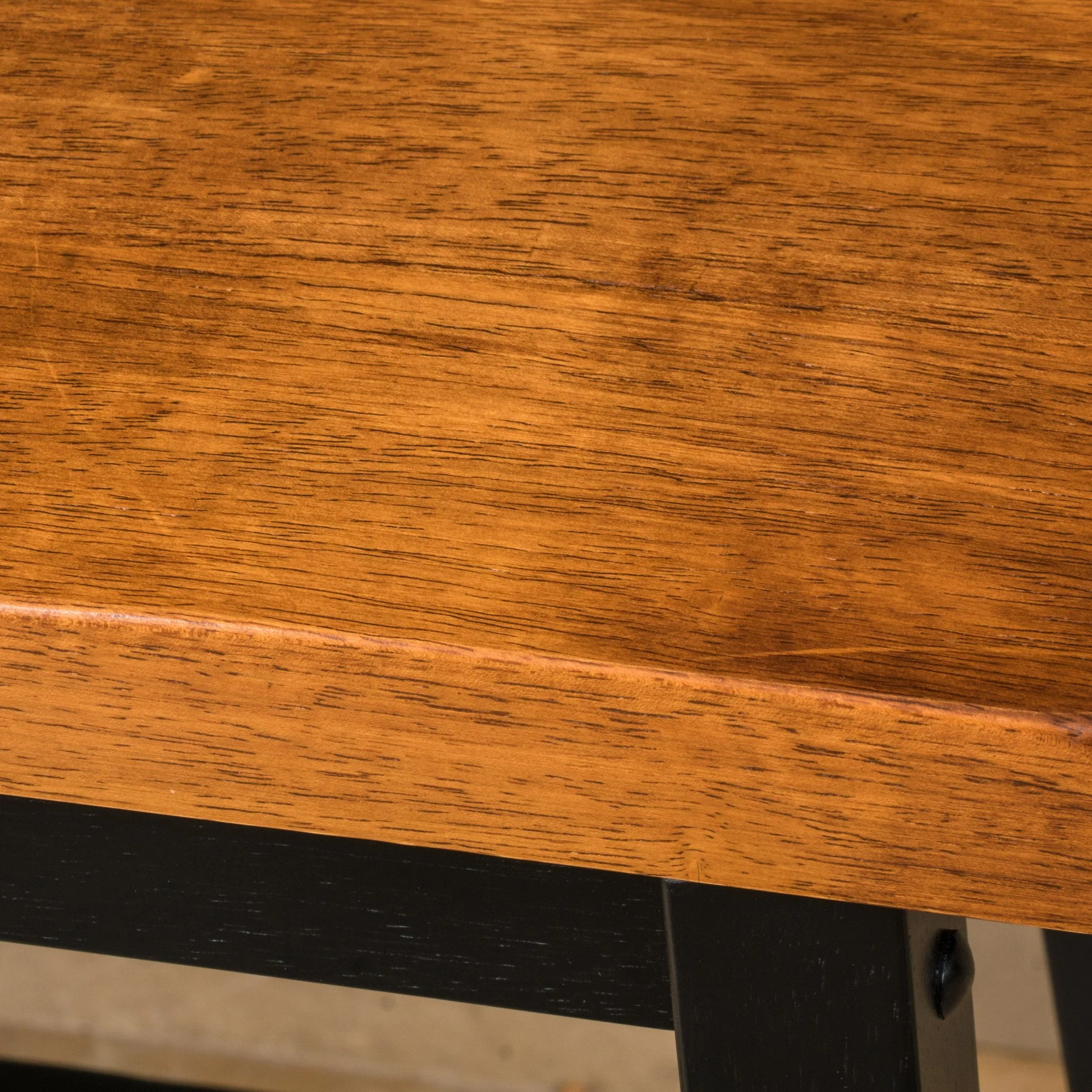 Toluca Saddle Wood 24-Inch Counter Dining Bench (Set of 2) - furnishings