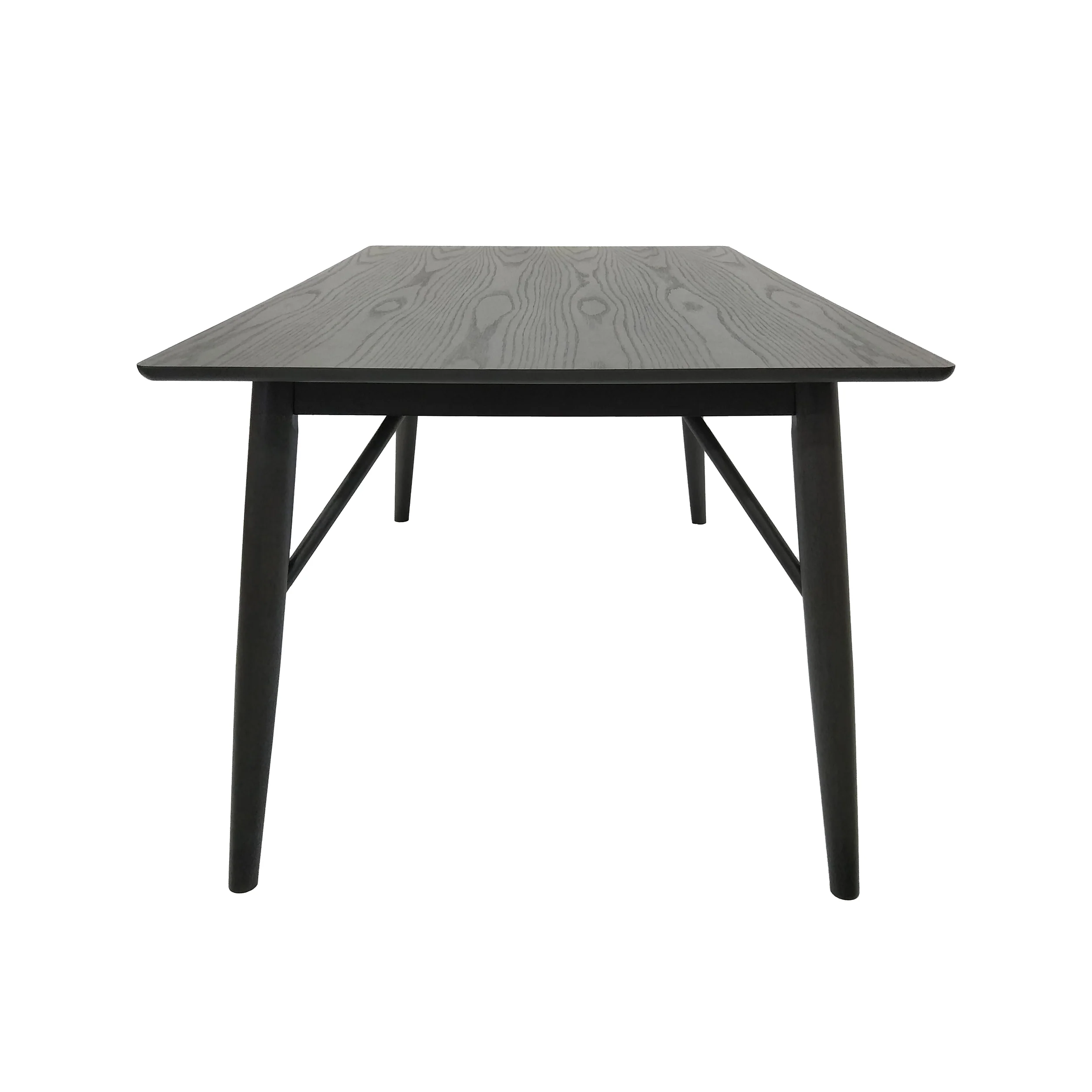 Freesia Contemporary Wooden Rectangular Dining Table, Black - furnishings