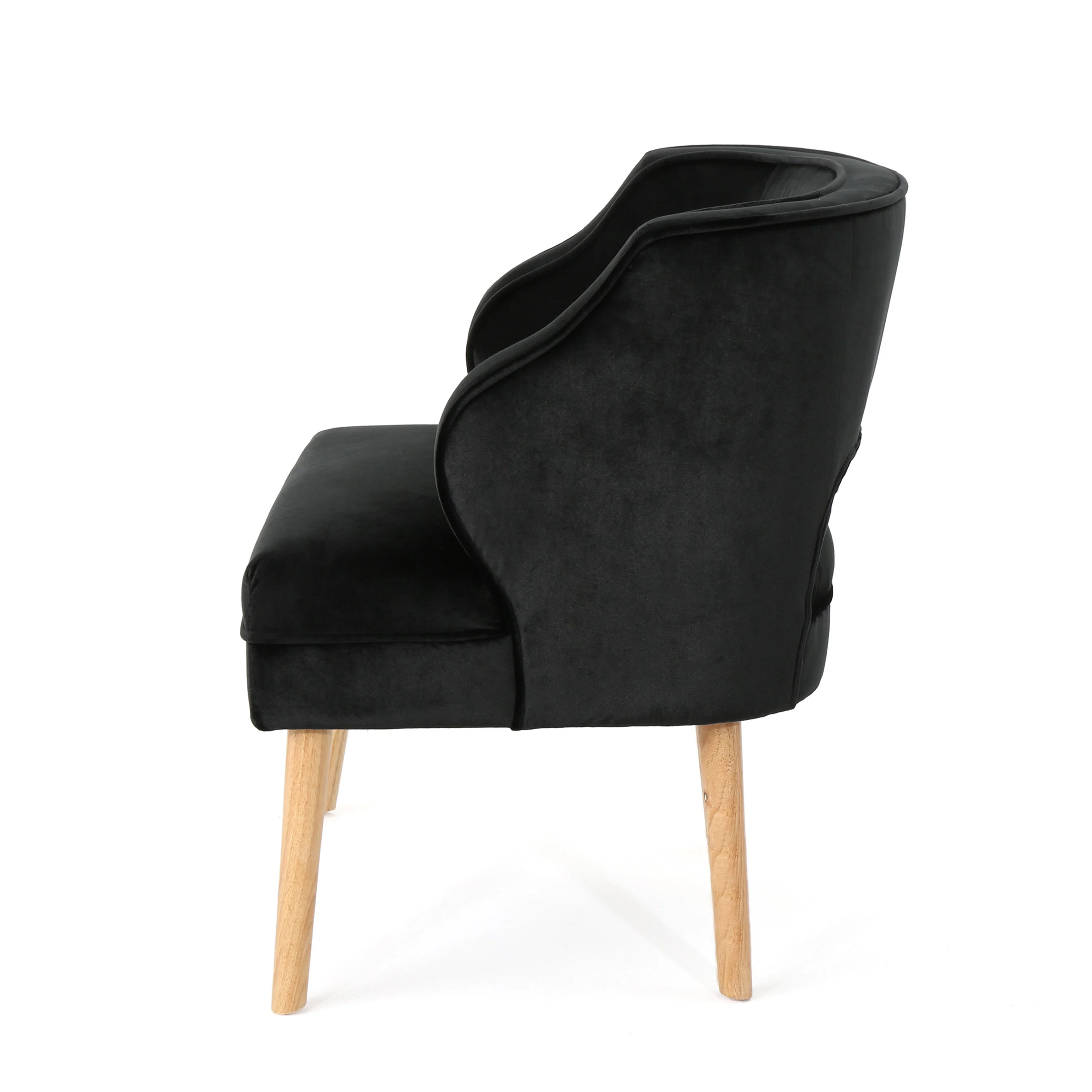 Michaela Mid Century Modern Velvet Accent Chair - furnishings