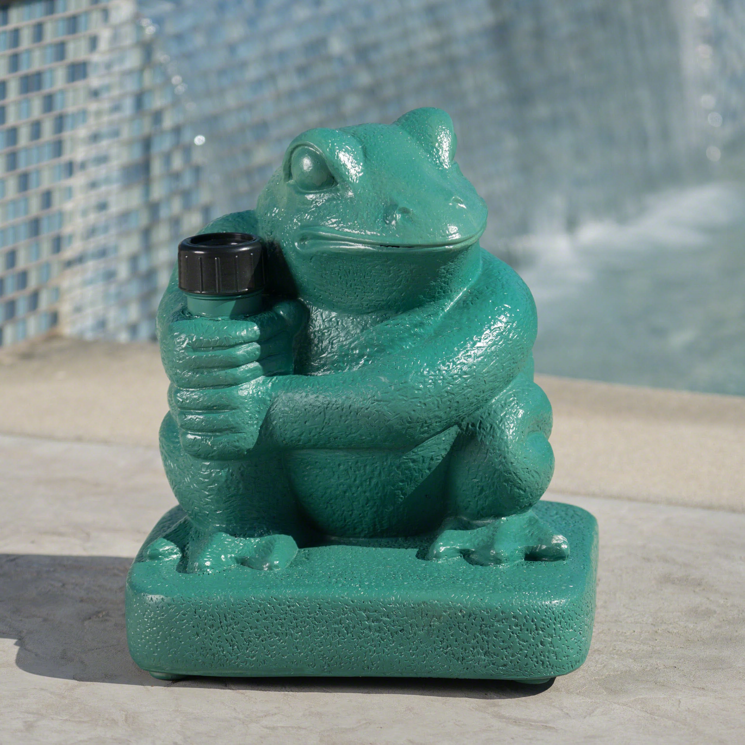 Zues Outdoor 55lbs Green Frog Umbrella Base - furnishings
