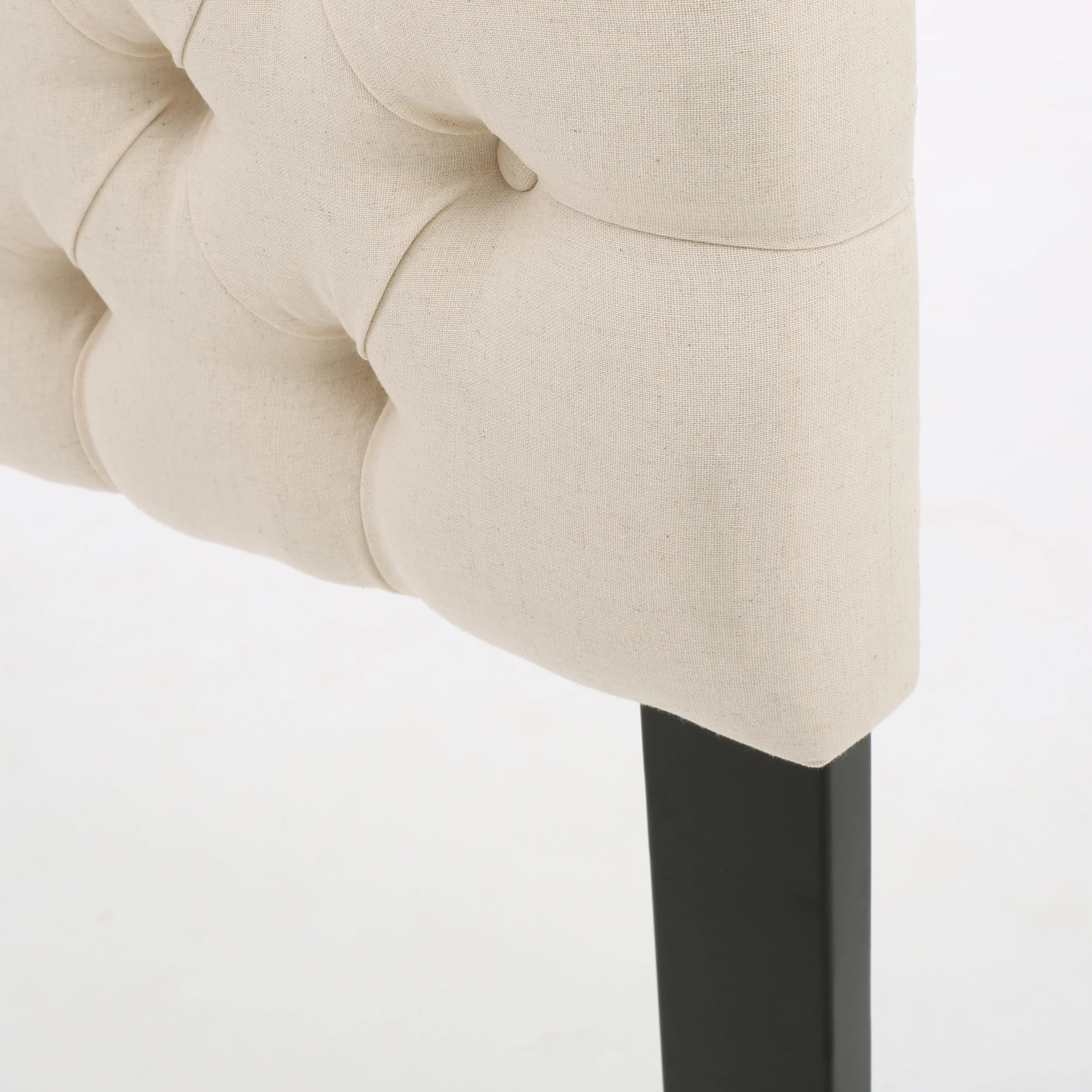 Brunet Contemporary Button Tufted Fabric Queen/Full Headboard - furnishings