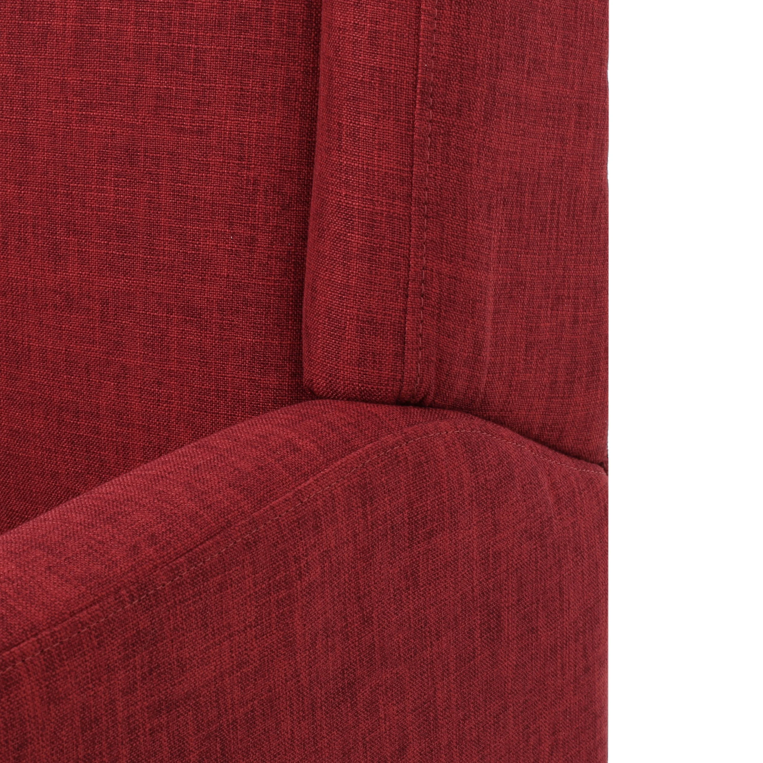 Maeve Red Fabric Accent Chair - furnishings