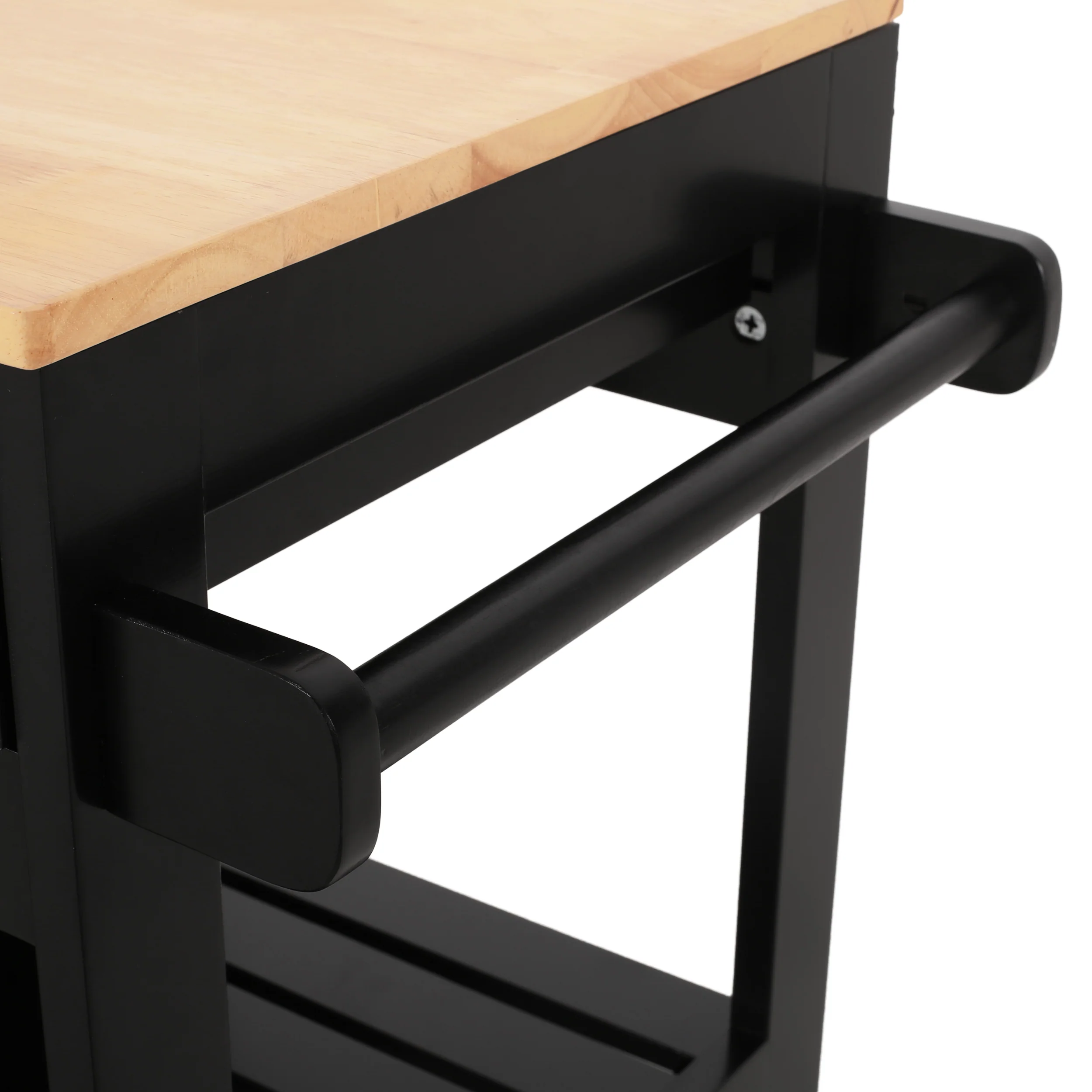 Lanier Kitchen Cart with Wheels - furnishings