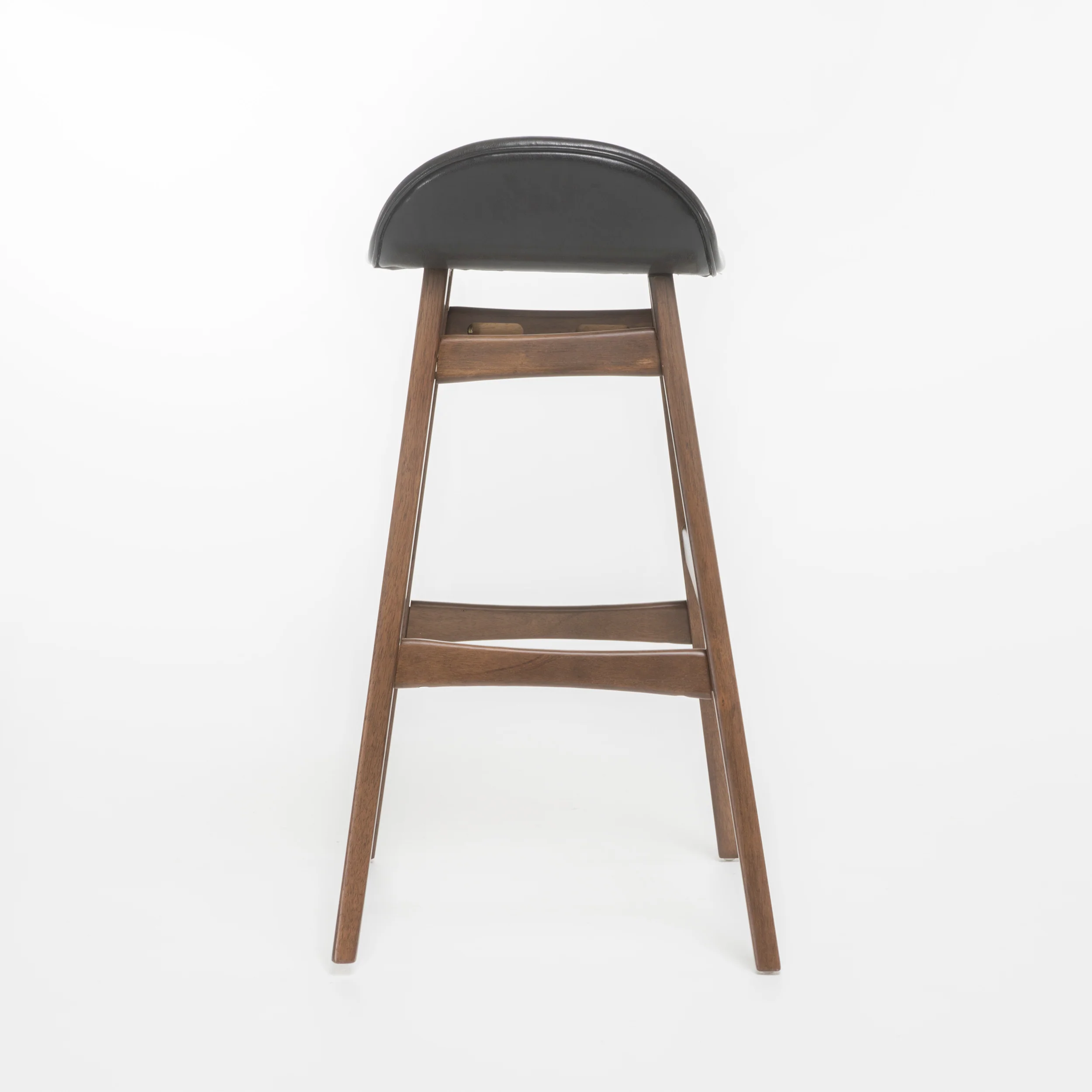 Margaret Dark Brown Leather/ Walnut Finish 30-Inch Bar Stool (Set of 2) - furnishings