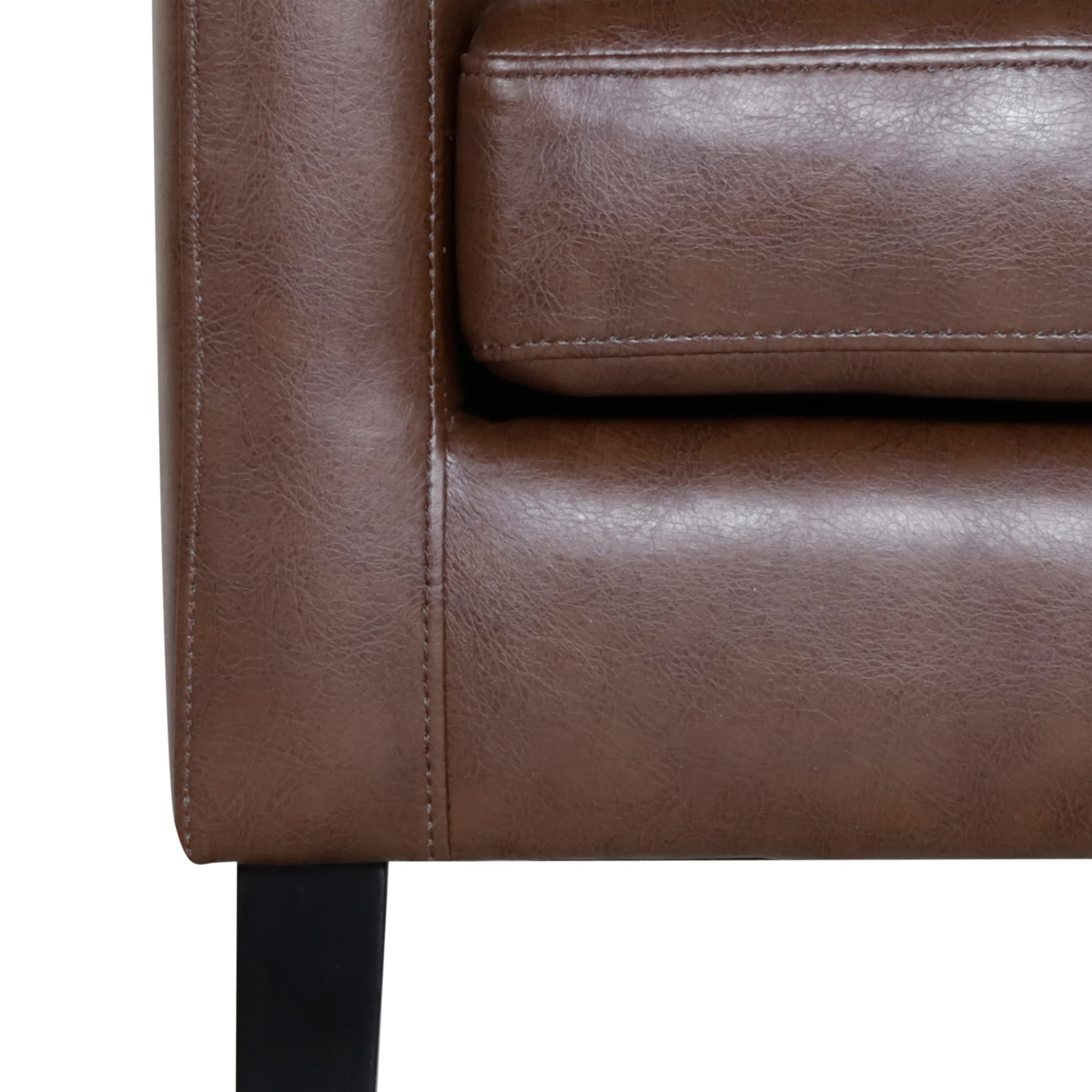 Aragon Contemporary Faux Leather Tufted Accent Chair - furnishings