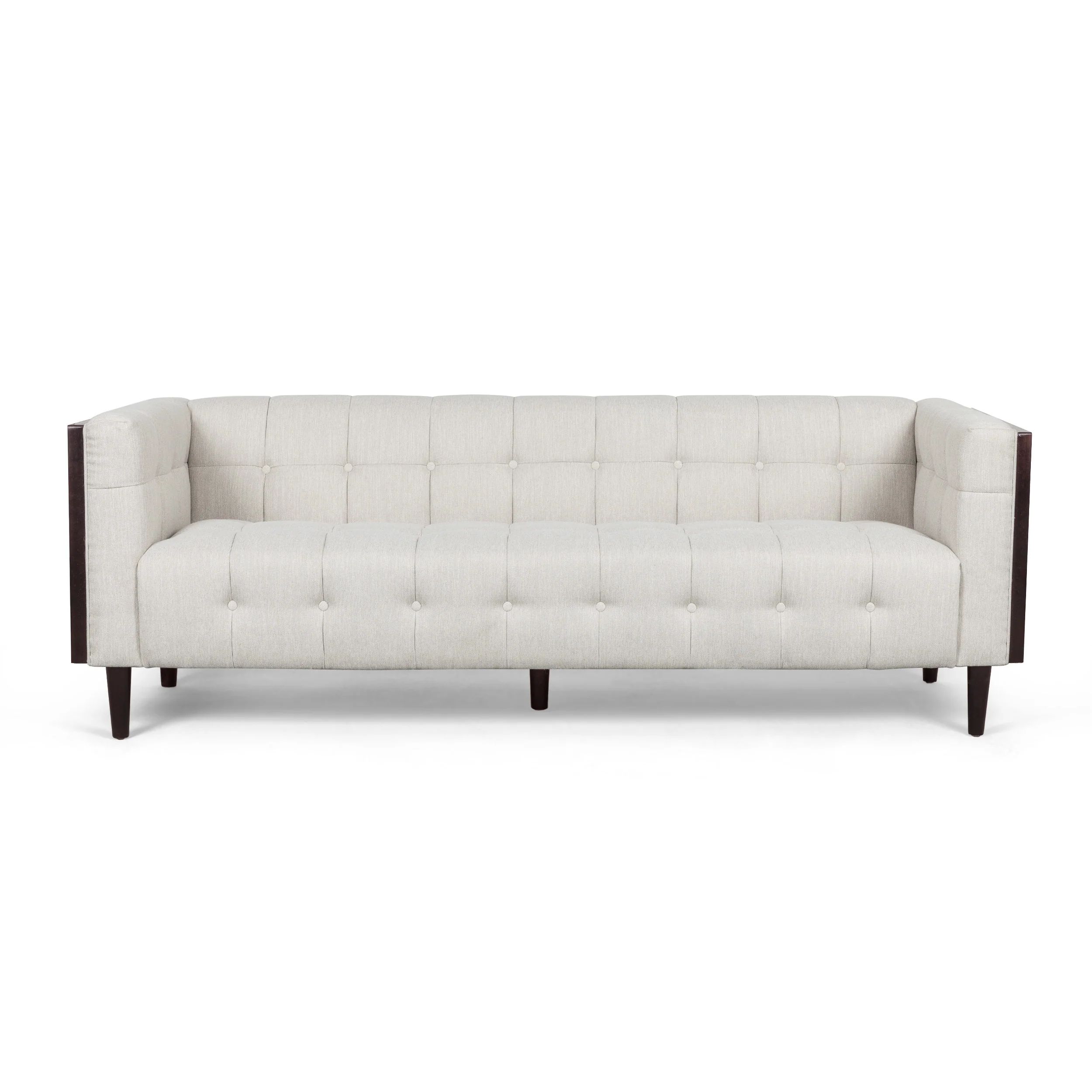 Croton Contemporary Tufted 3 Seater Sofa - furnishings