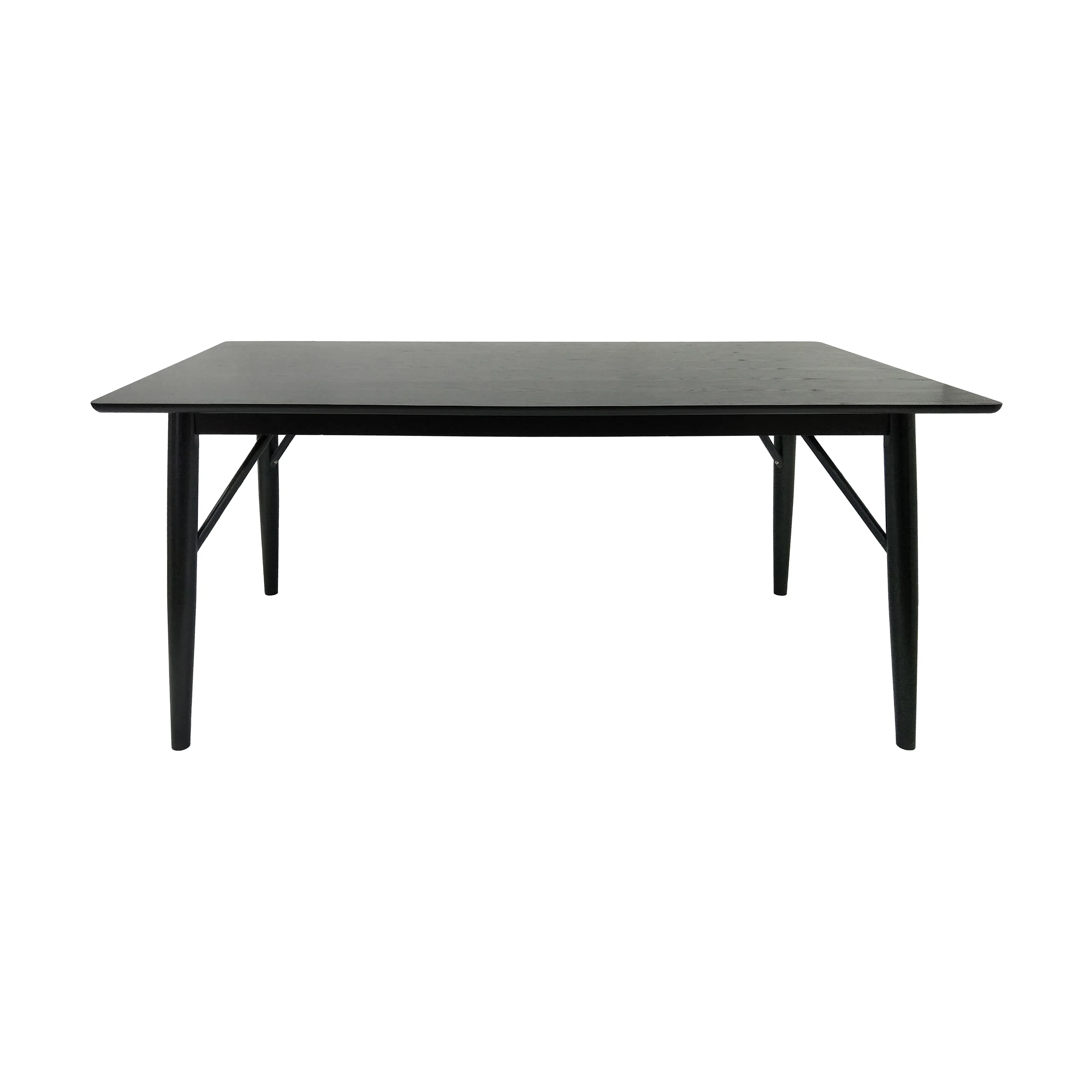 Freesia Contemporary Wooden Rectangular Dining Table, Black - furnishings