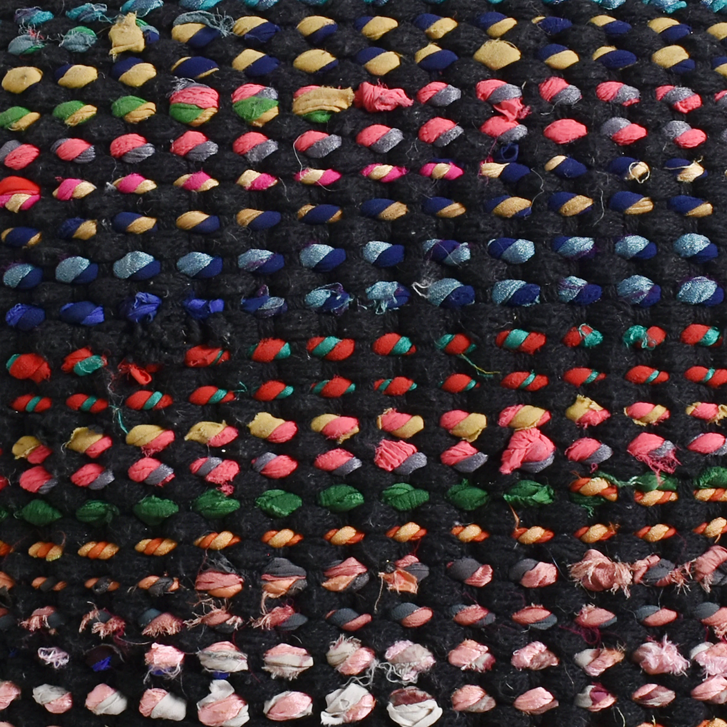 Naholo Handcrafted Boho Fabric Pouf - furnishings