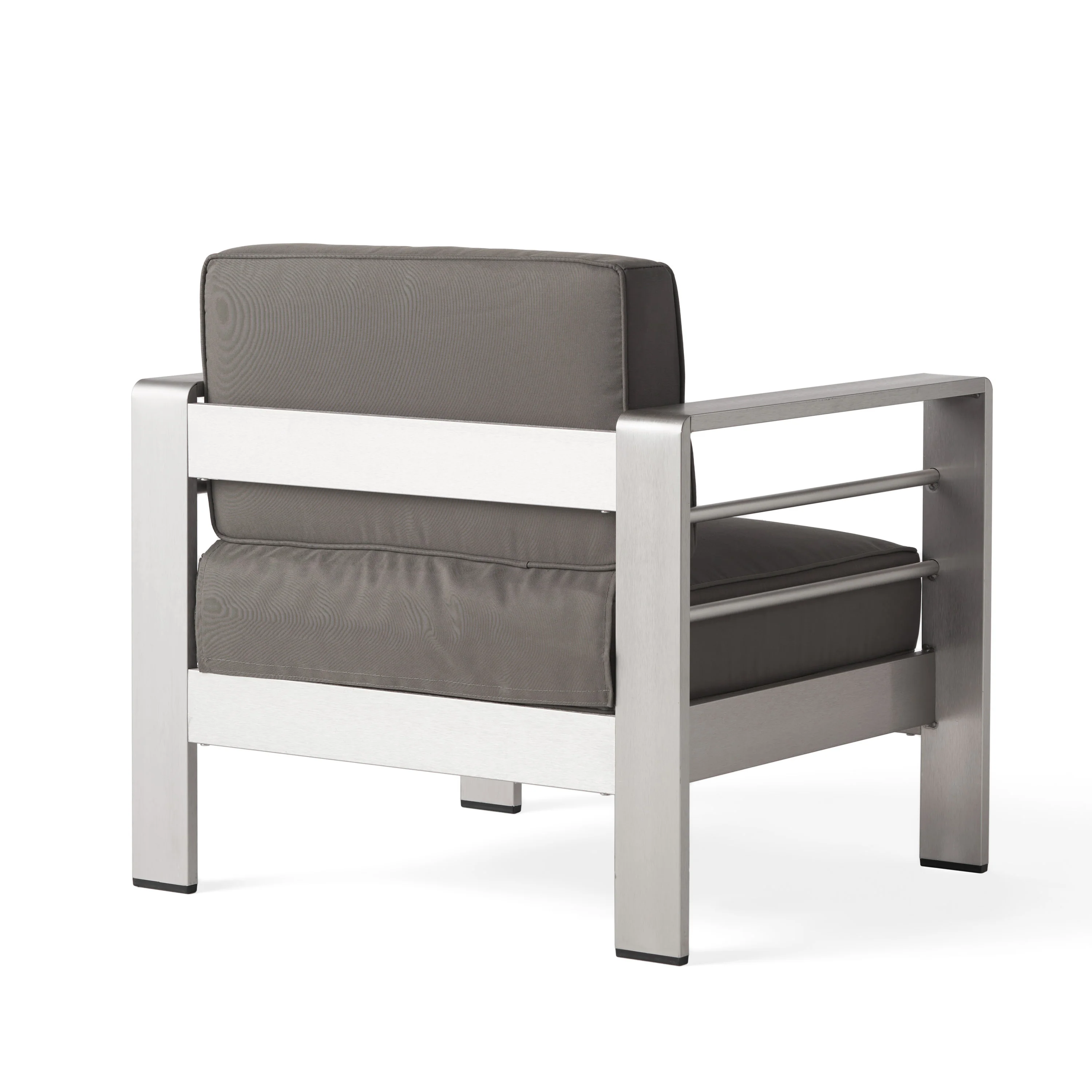 Cherie Outdoor Estate Collection with Fire Pit and Tempered Glass Top Dining Table - furnishings