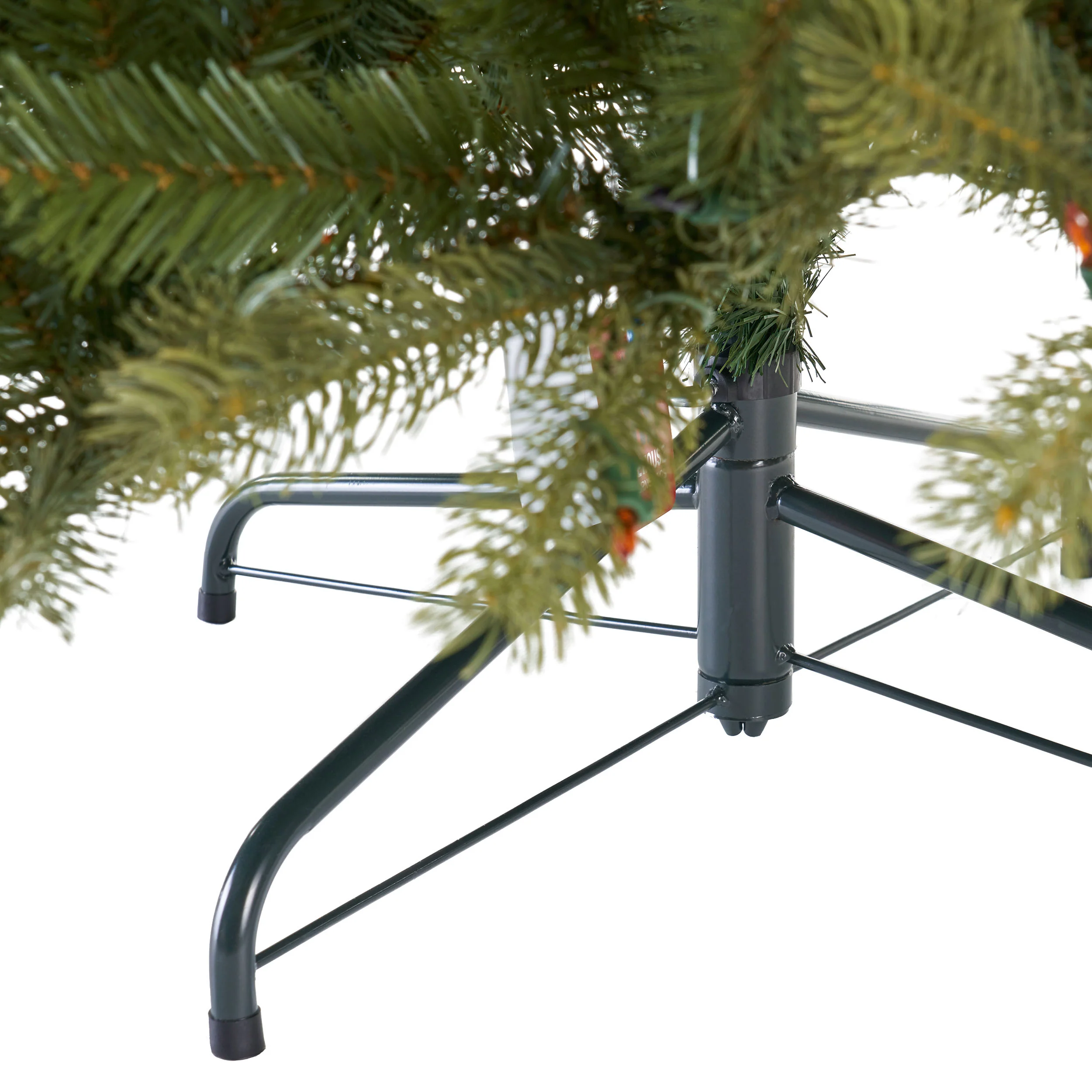 7-Foot Mixed Spruce Hinged Artificial Christmas Tree - furnishings