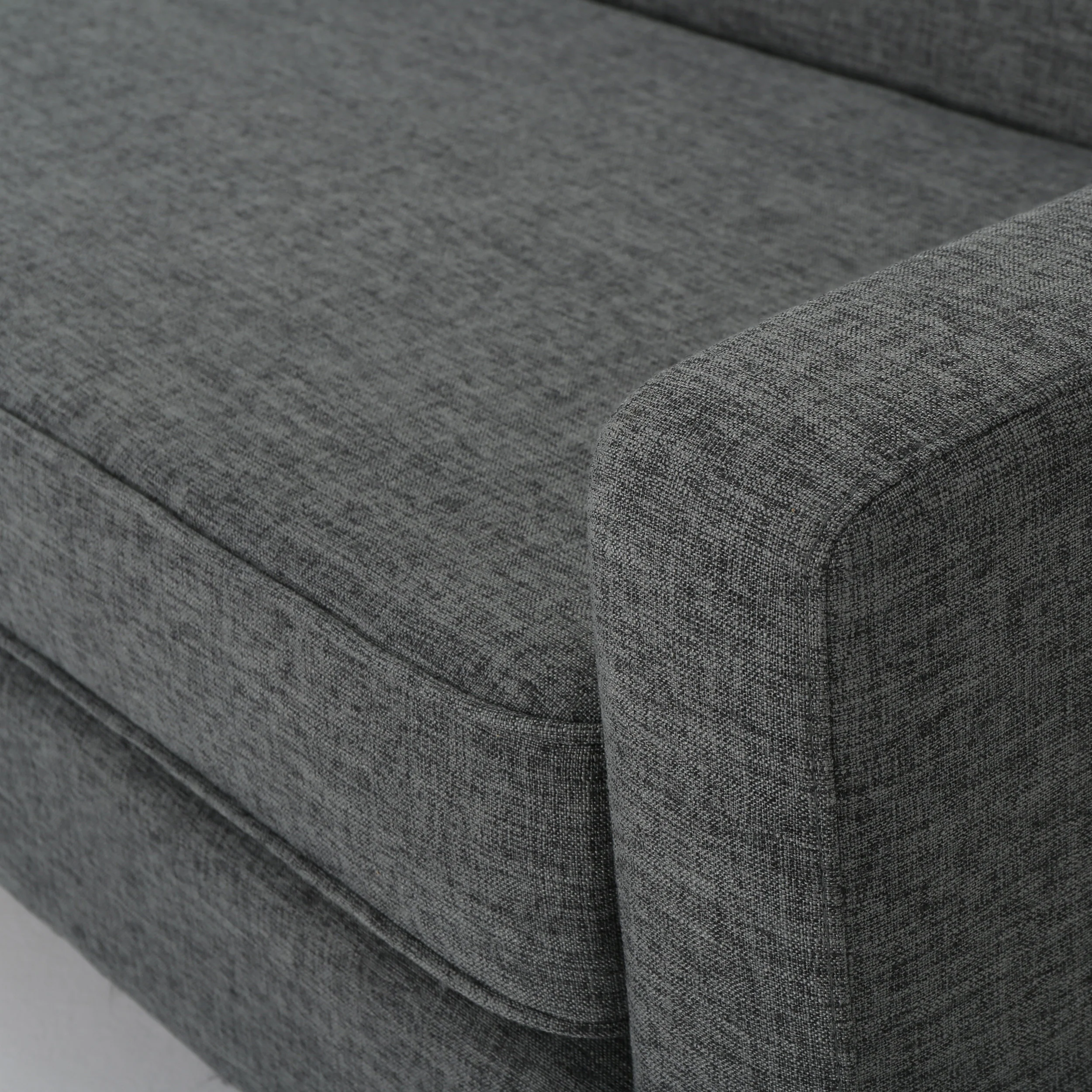 Stratford Mid Century Modern Fabric 3 Seater Sofa - furnishings