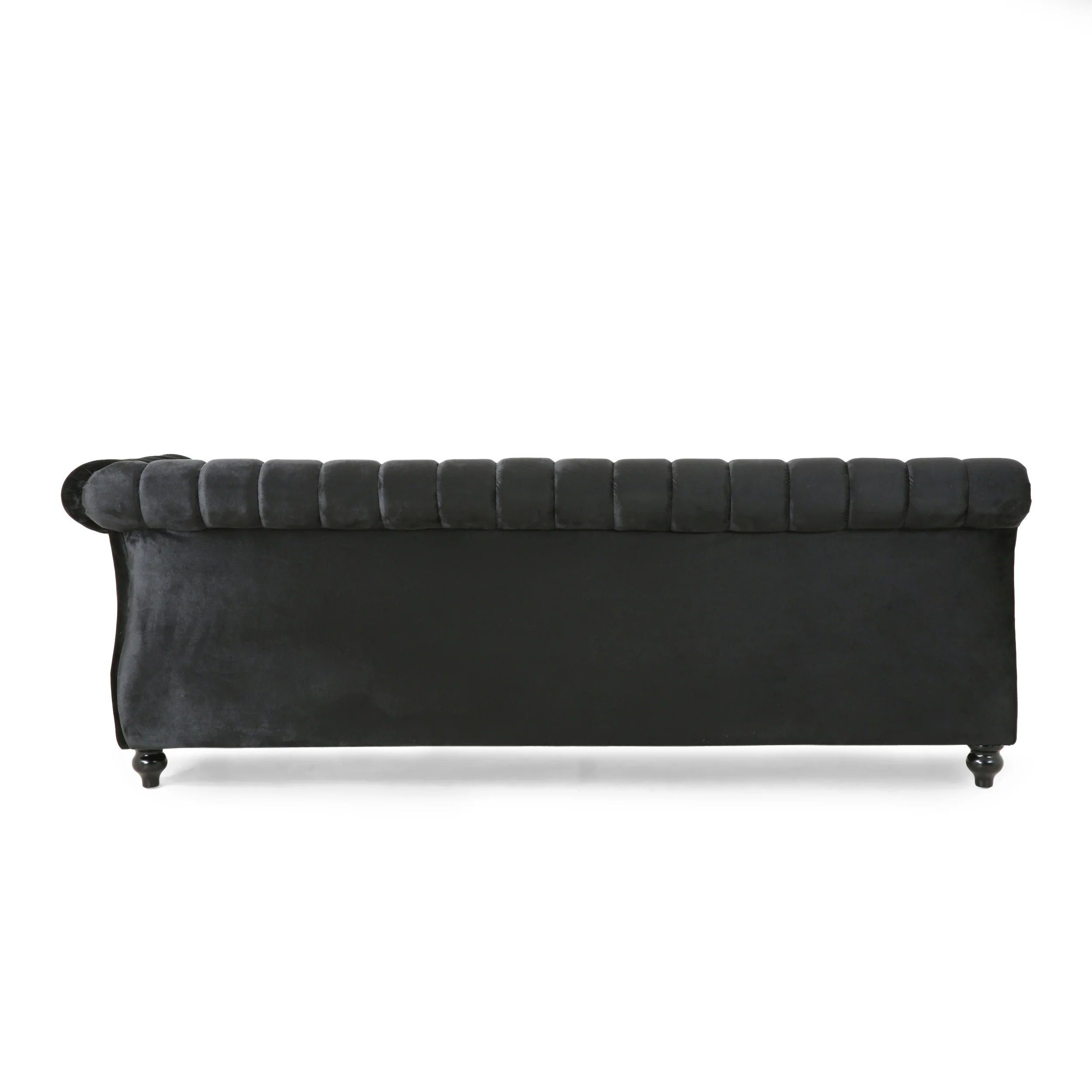 Jenera Modern Glam Velvet Channel Stitch Sectional Sofa Set - furnishings