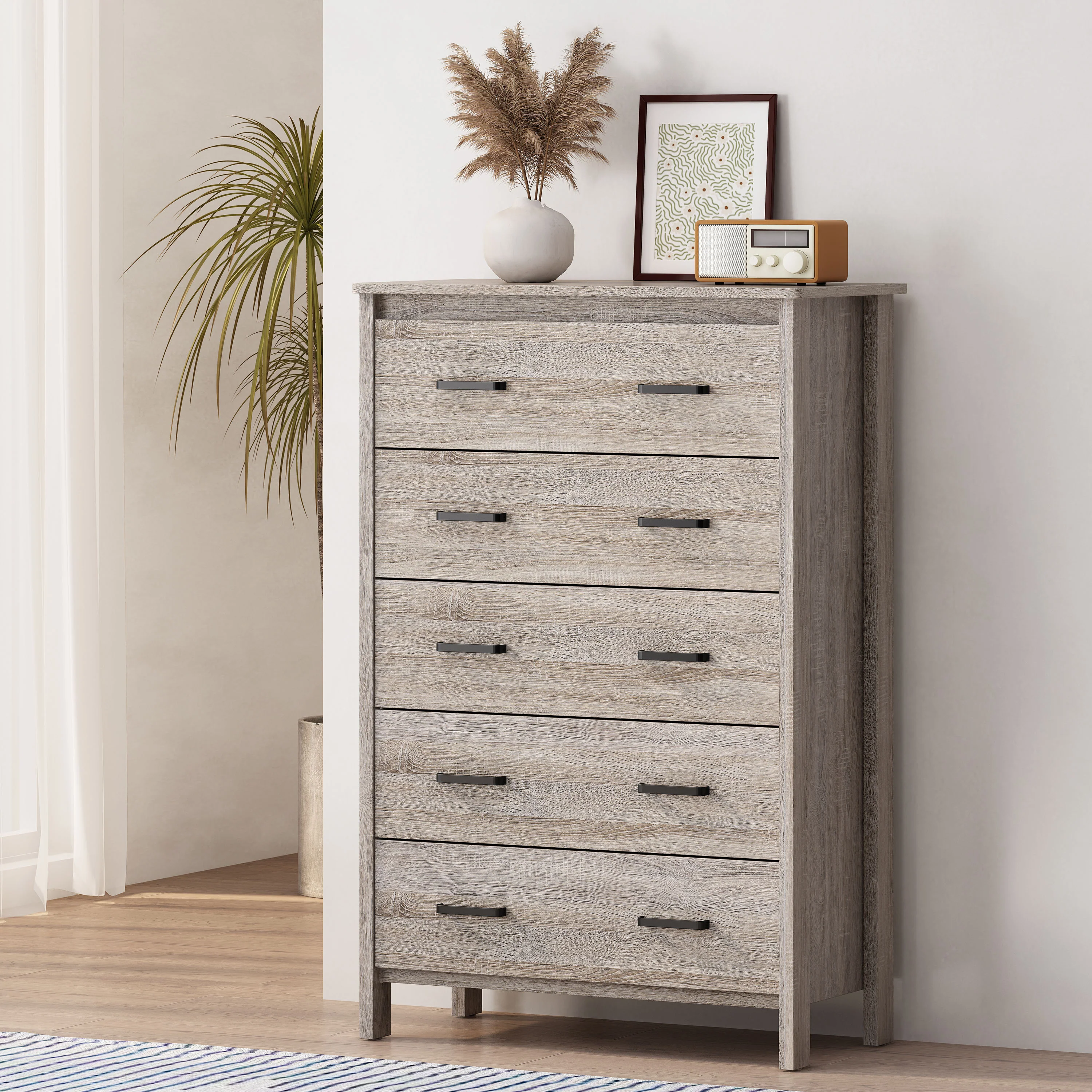 Titeca Contemporary 5 Drawer Chest - furnishings