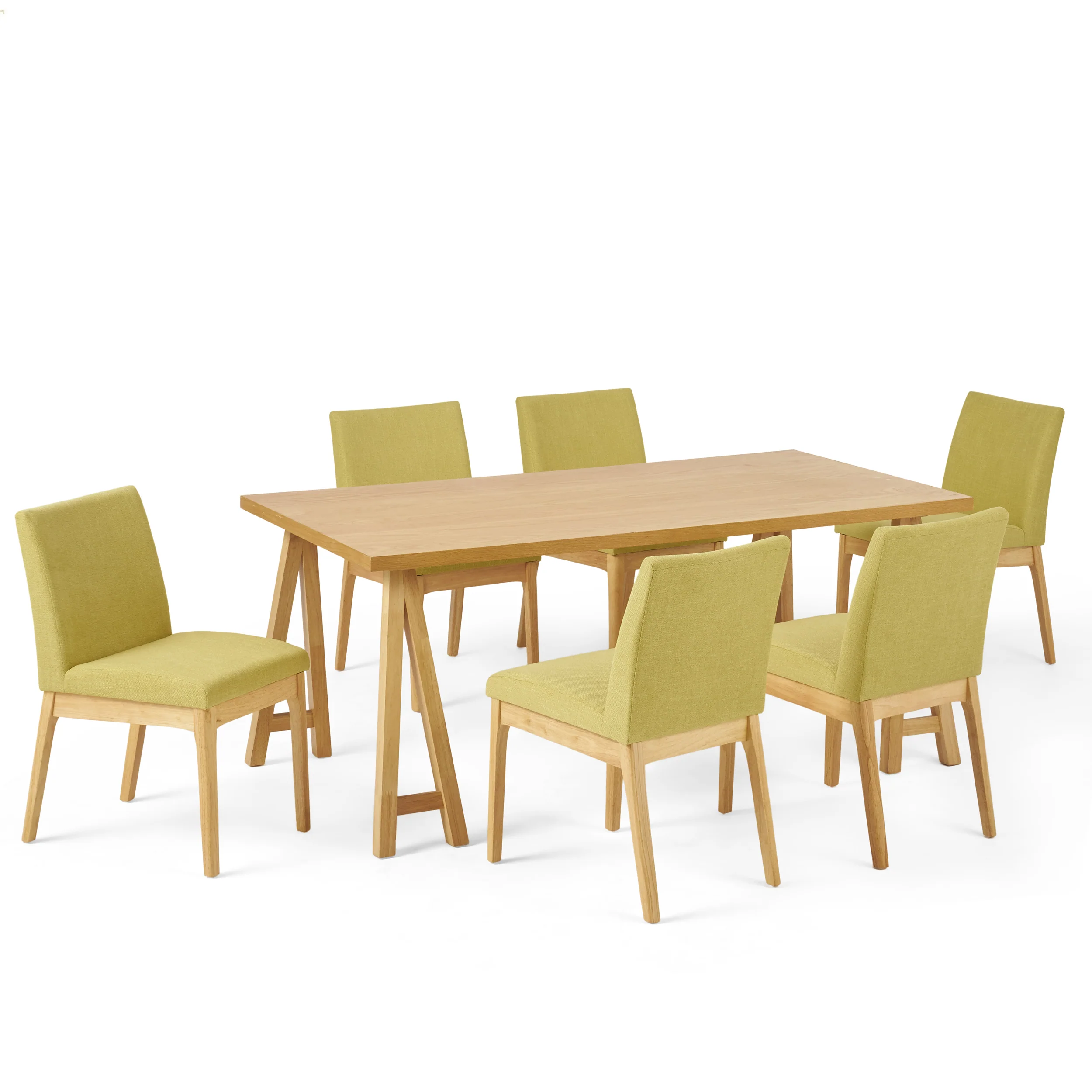 Elsinore Mid-Century Modern 7 Piece Dining Set - furnishings