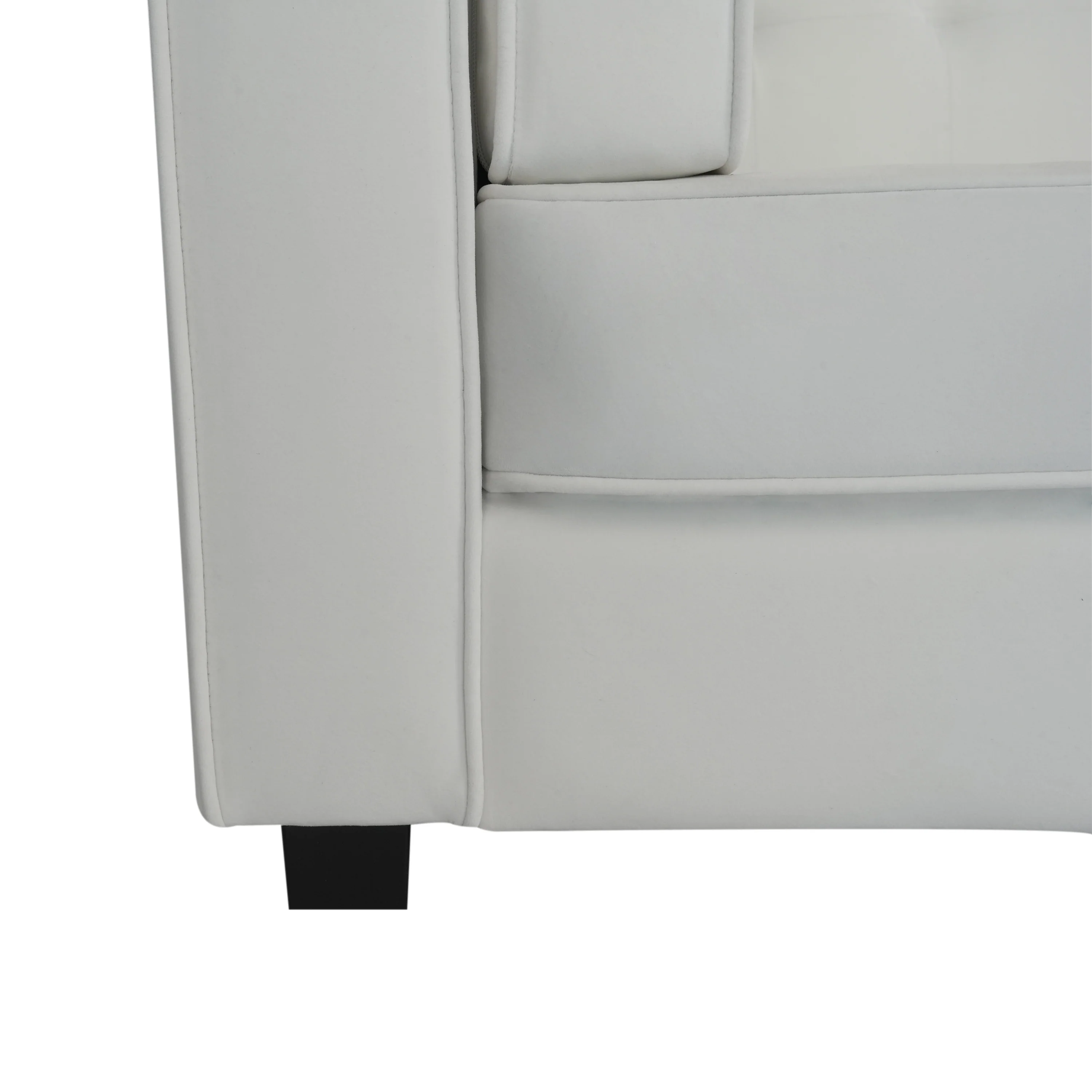 Sororia Velvet 3-Seater Low Profile Sofa - furnishings