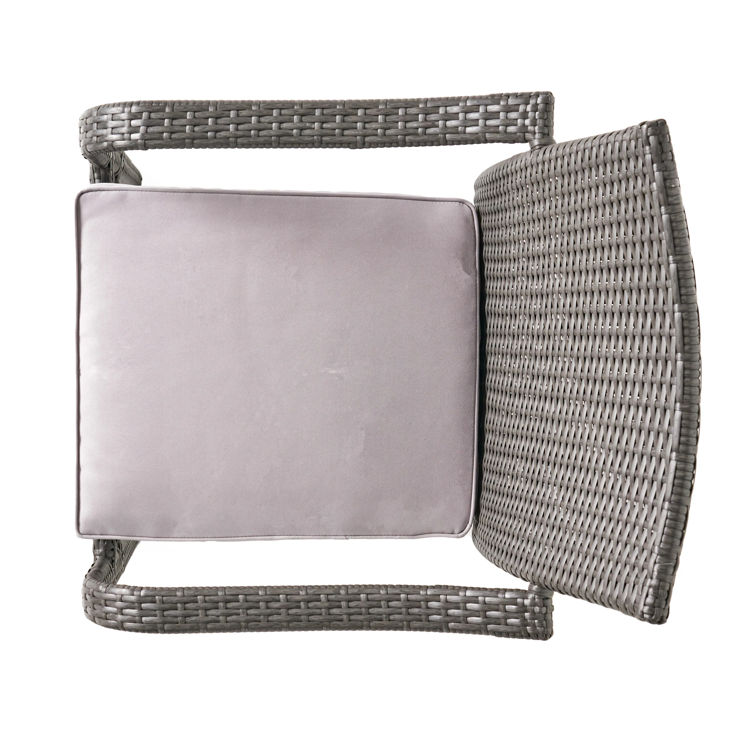 Kadelyn Outdoor 5pc Grey Wicker Dining Set - furnishings