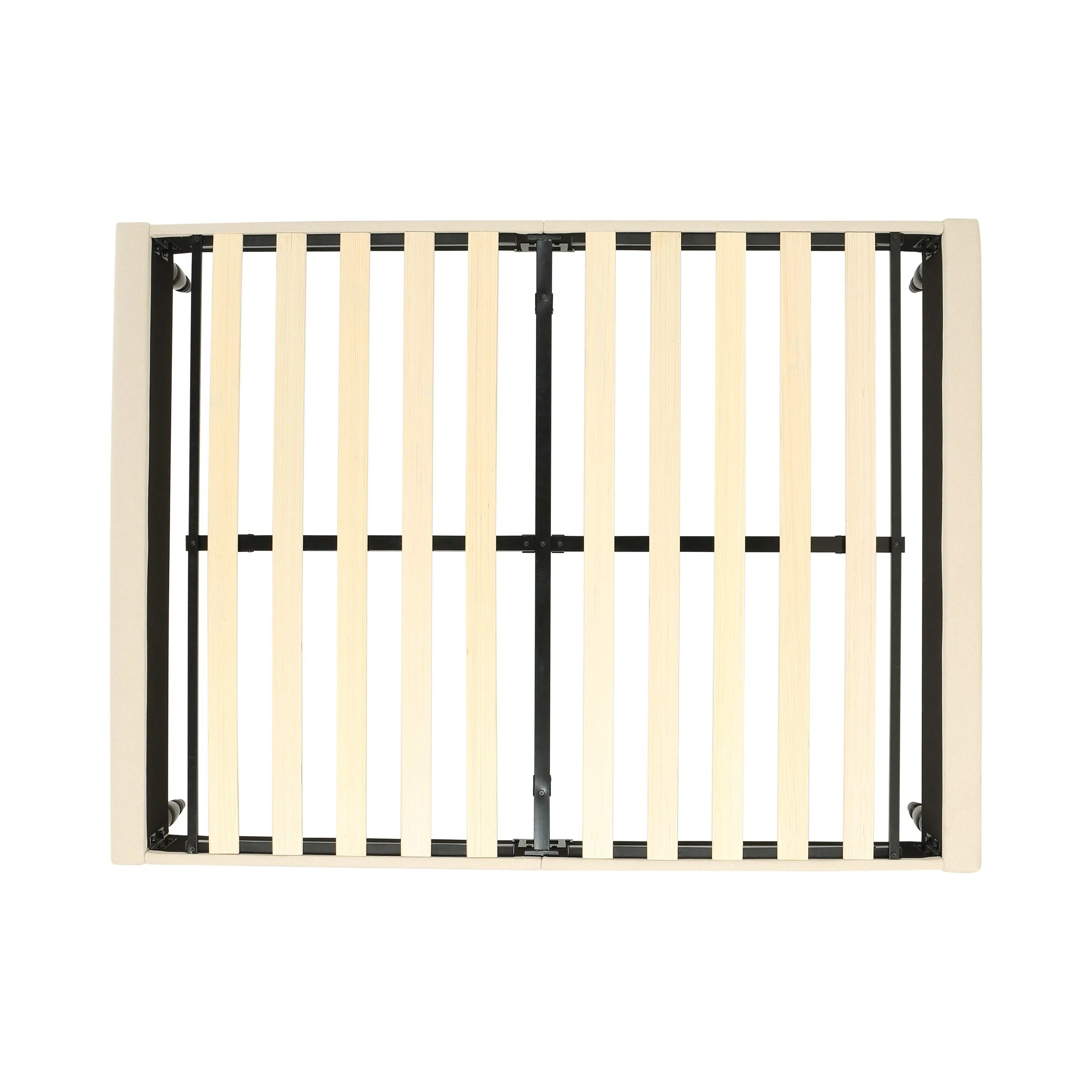 Luca Contemporary Upholstered Queen Bed Frame with Turned Legs - furnishings