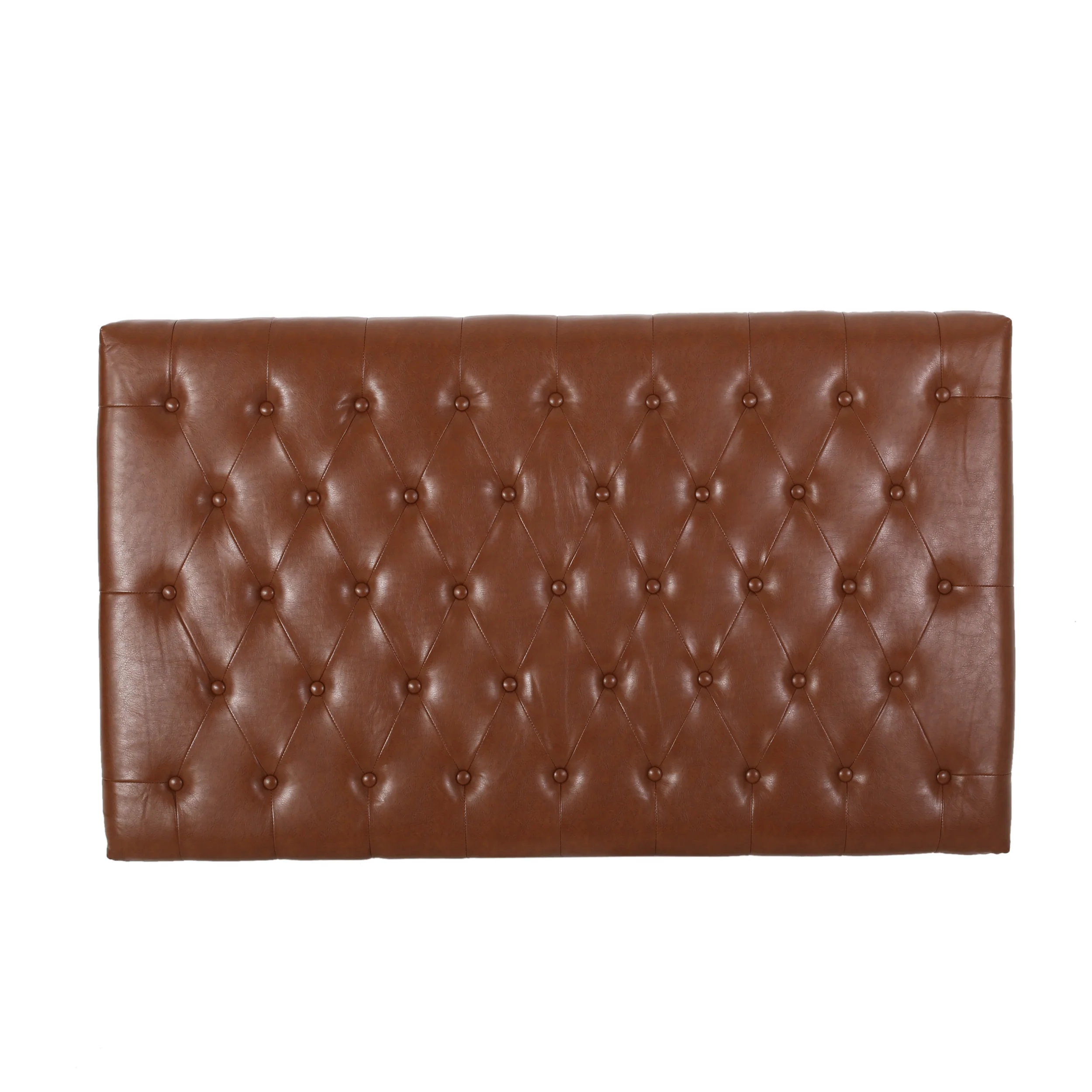 Leovanni Contemporary Fabric Rectangular Ottoman - furnishings