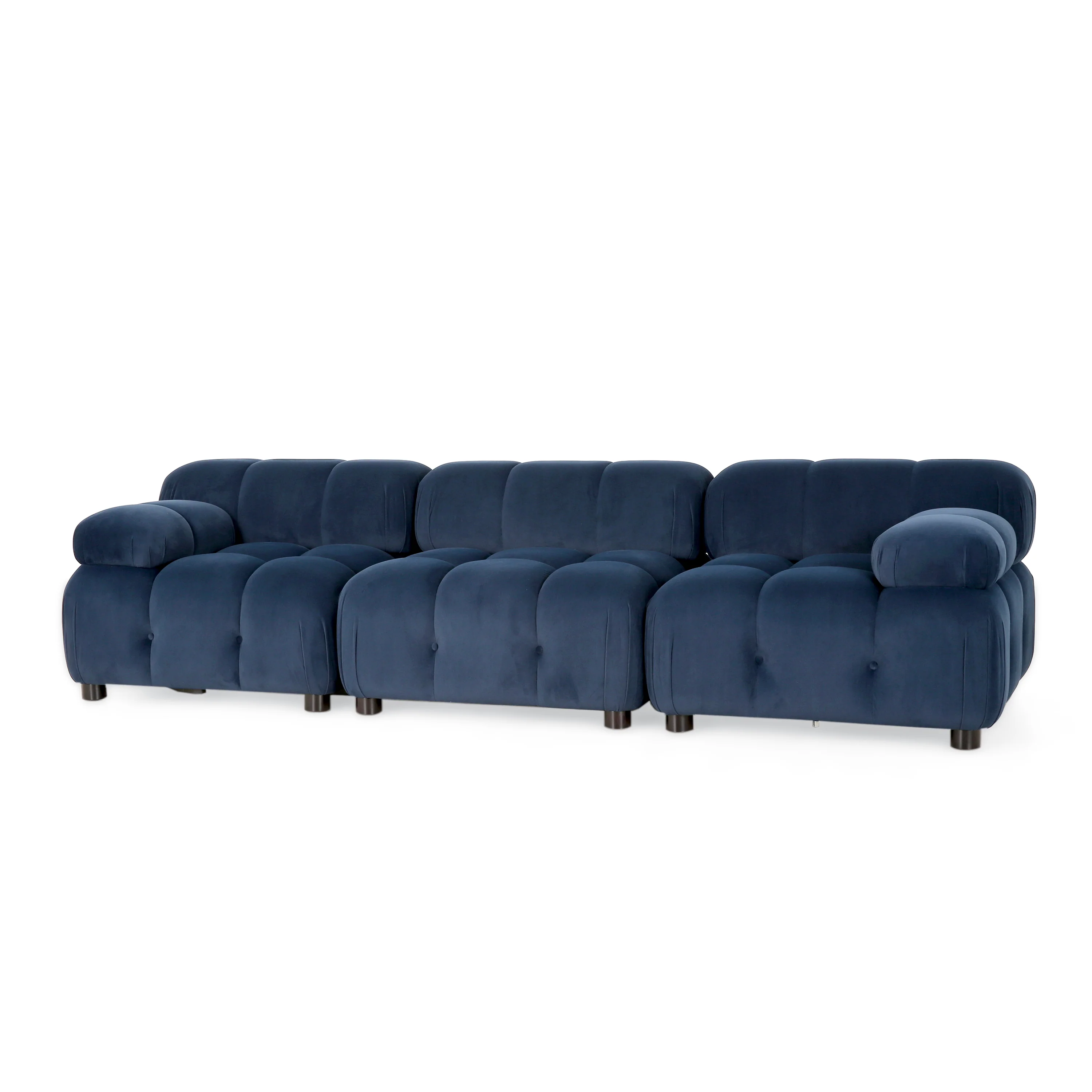 Kildare Velvet 3 Seater Modular Tufted Sofa - furnishings
