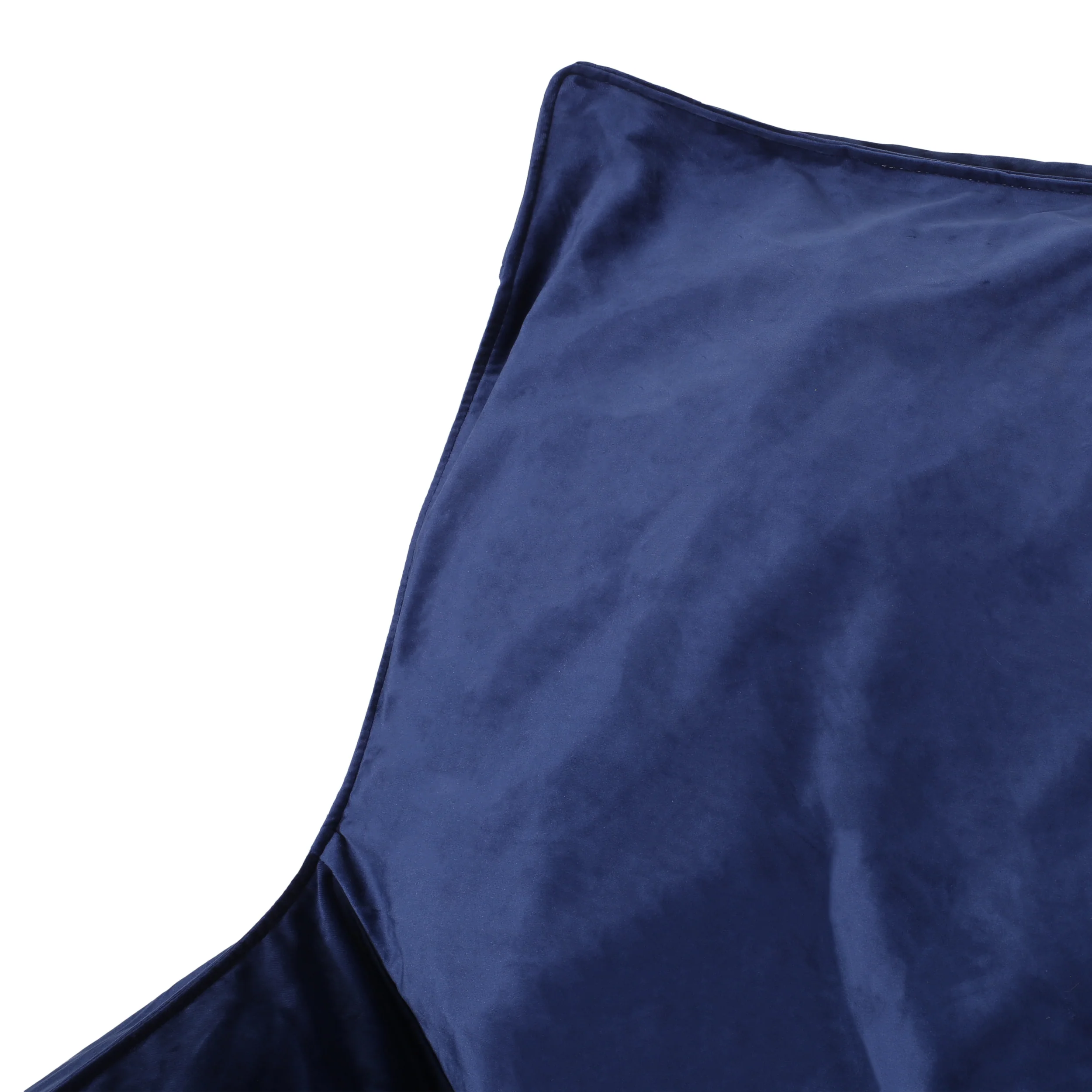 Ehlen Modern Velveteen Bean Bag Chair with Armrests - furnishings