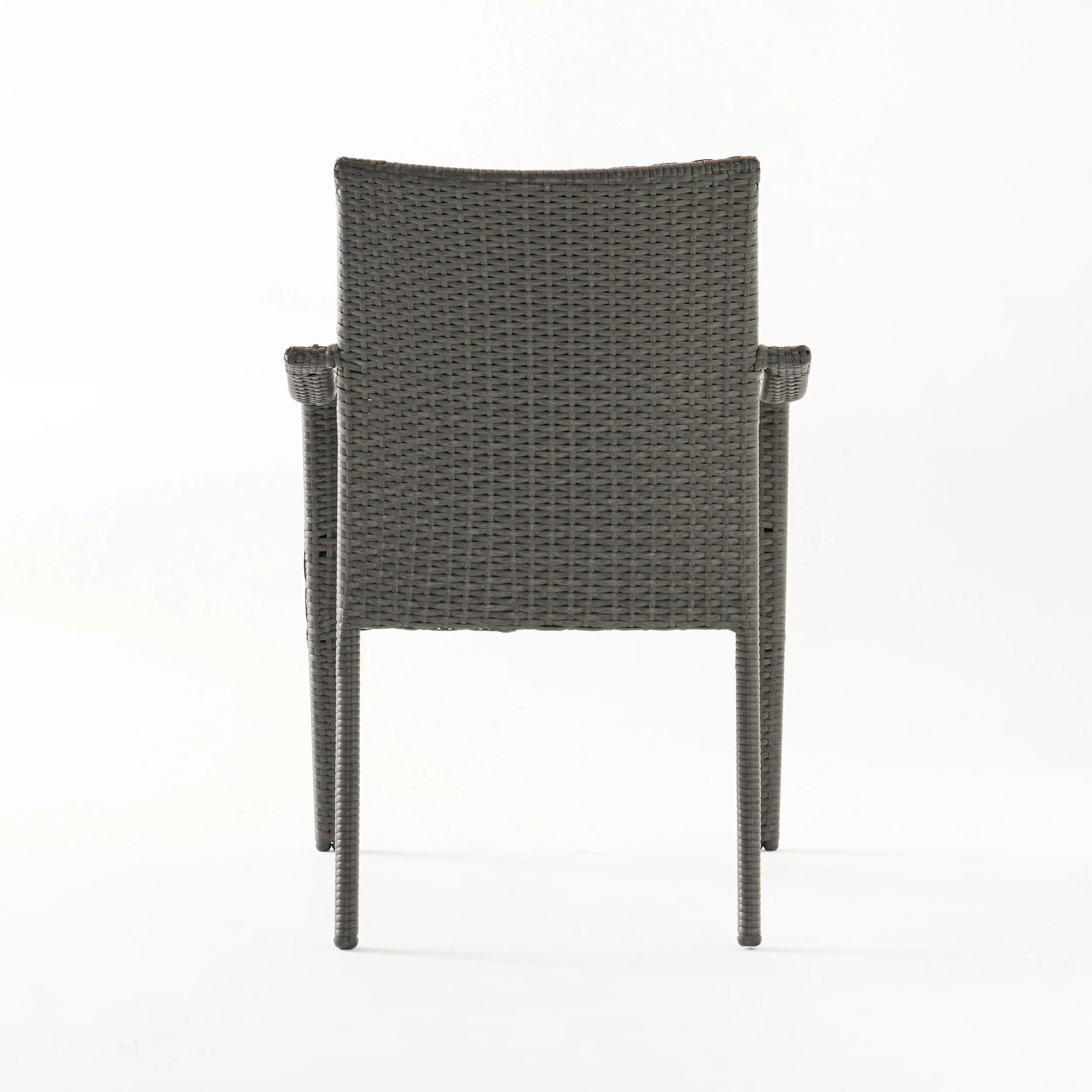 Kadelyn Outdoor 5pc Grey Wicker Dining Set - furnishings