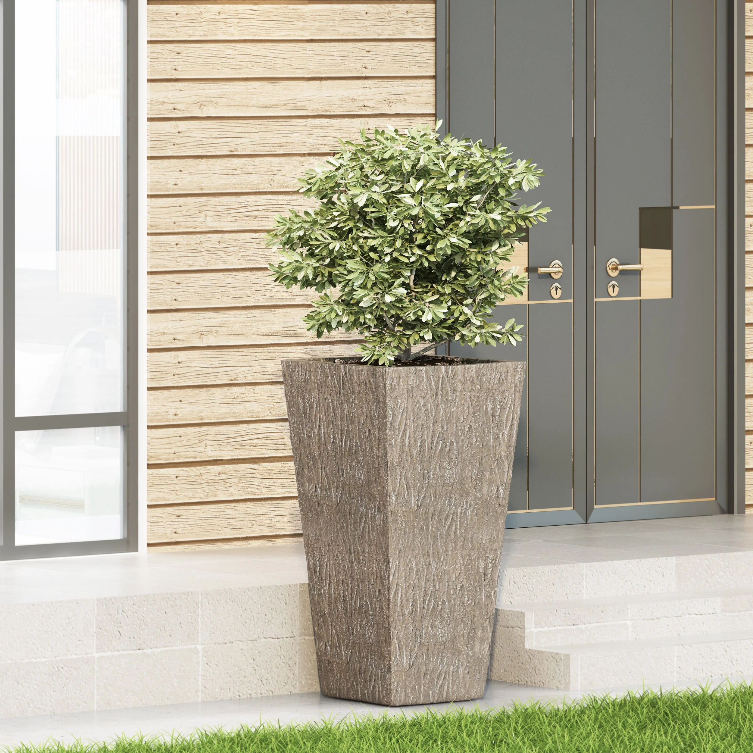 Mistler Outdoor Cast Stone Planter - furnishings