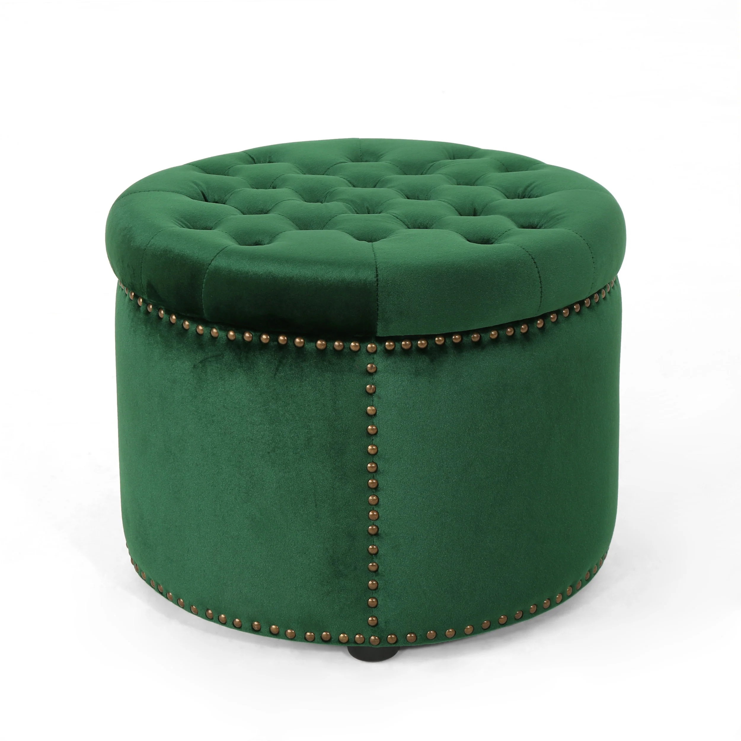 Daralis Glam Velvet Tufted Ottoman - furnishings