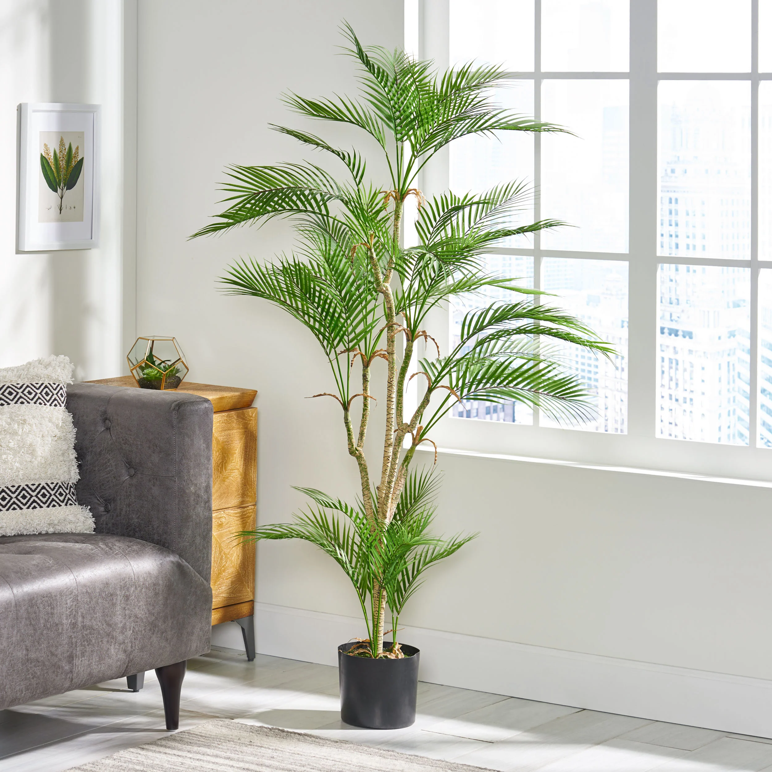 Abbeville Troup Artificial Palm Tree - furnishings