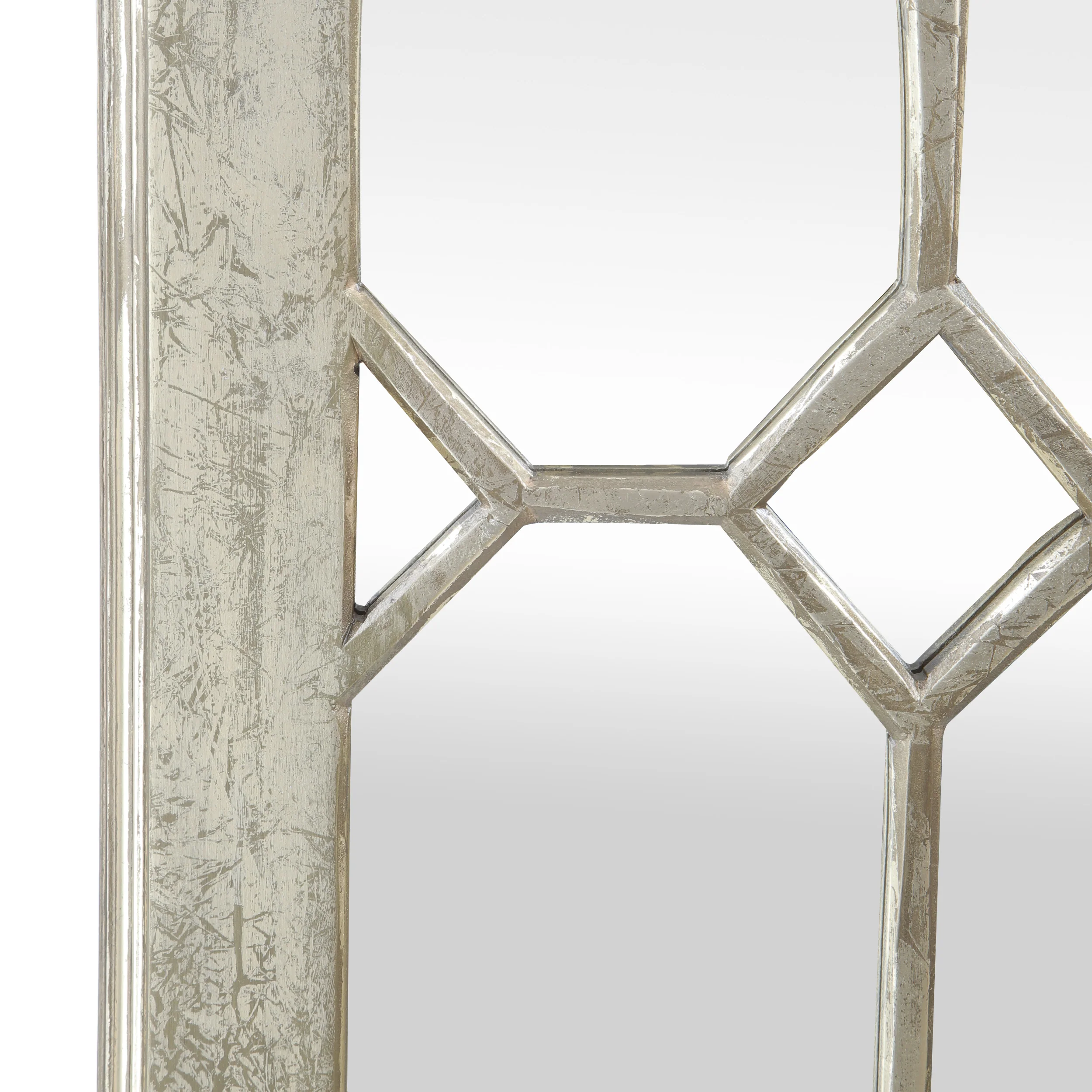 Selena Traditional Arched Windowpane Mirror - furnishings