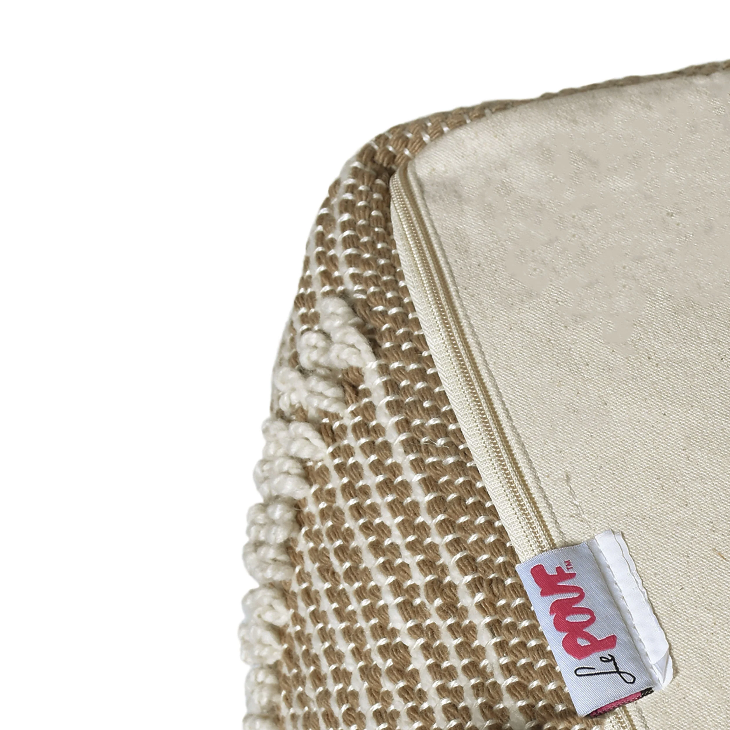 Dereka Contemporary Handcrafted Faux Yarn Pouf - furnishings