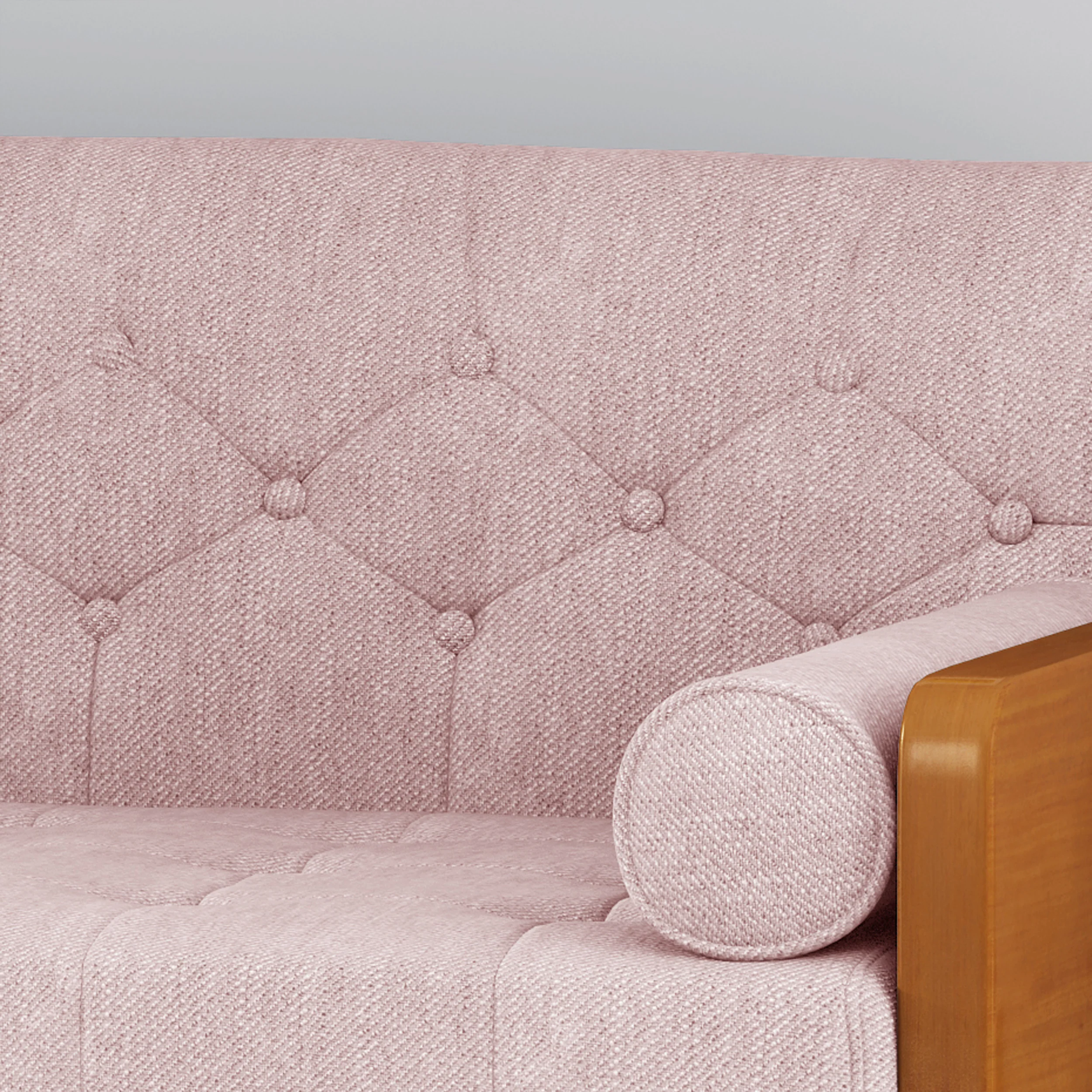 Aidan Mid Century Modern Tufted Fabric Sofa - furnishings