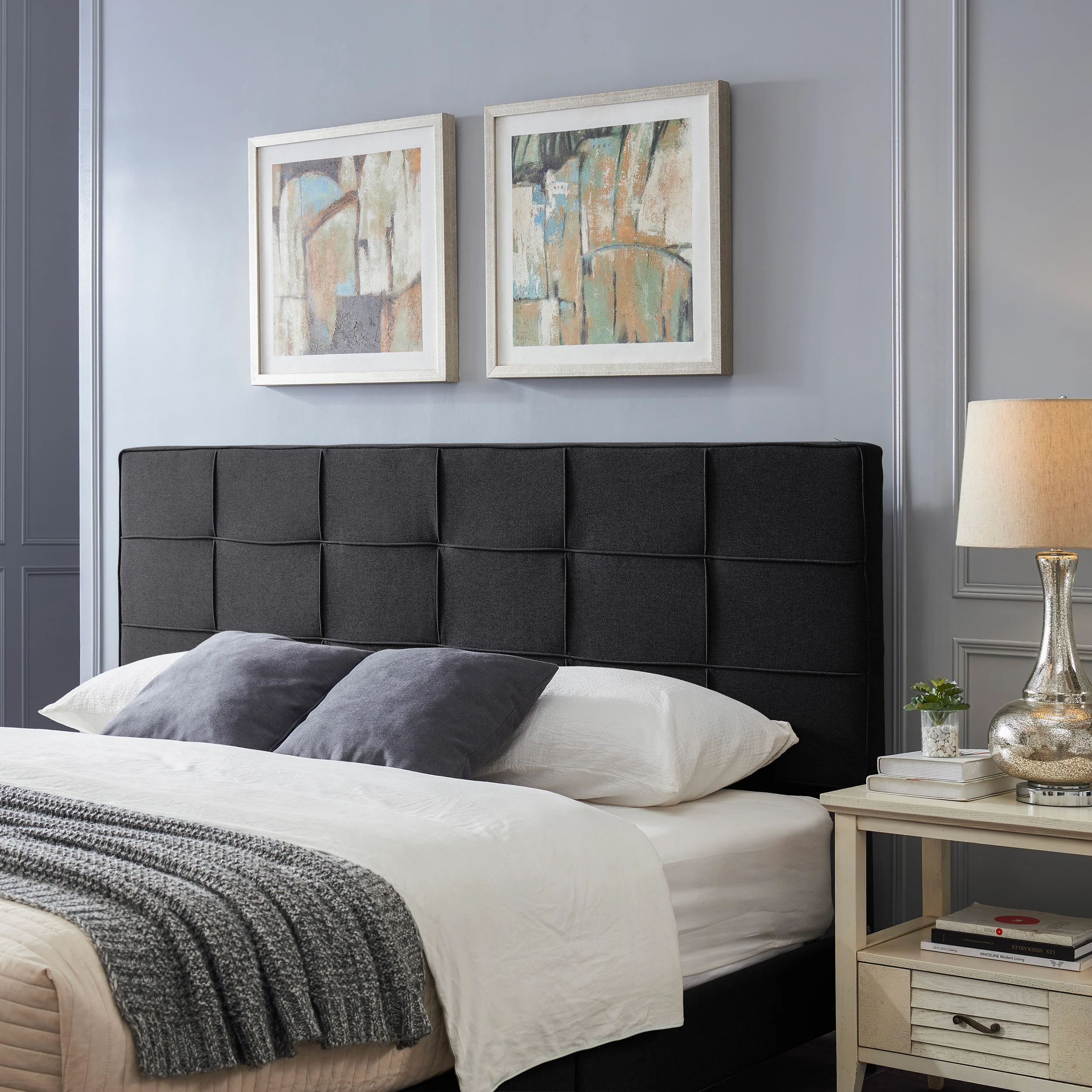 Messyah Contemporary Upholstered King/Cal King Headboard - furnishings
