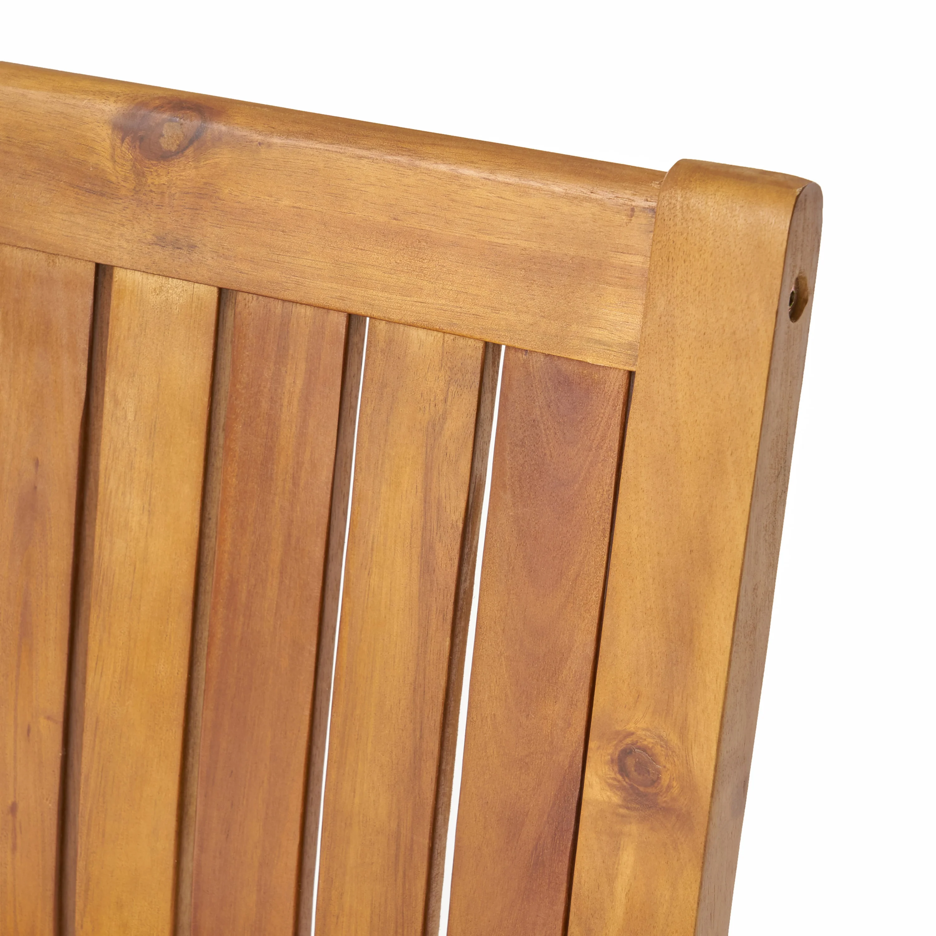 Kally Outdoor Five Piece Acacia Dining Set, Teak Finish - furnishings