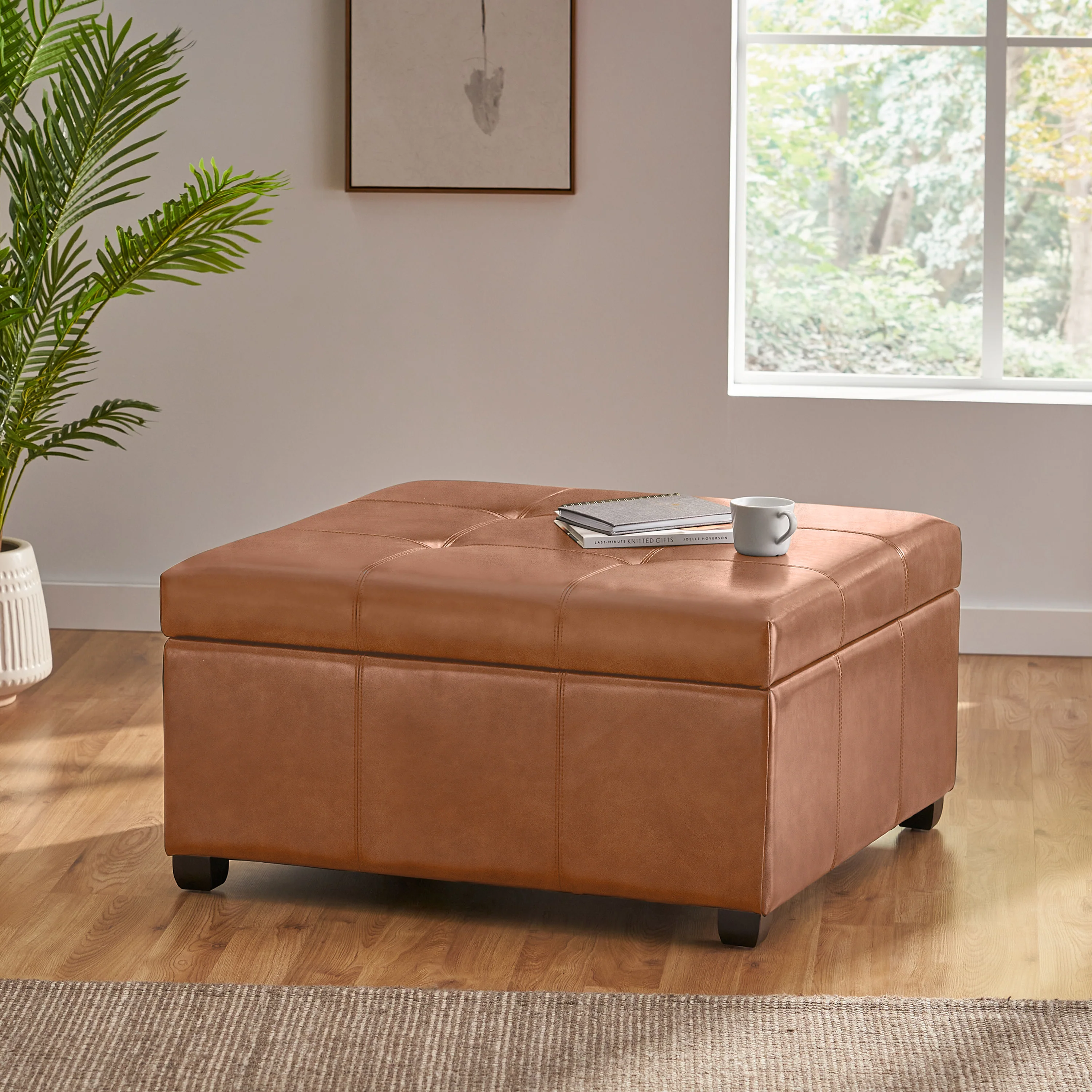 Kwesi Upholstered Storage Ottoman - furnishings