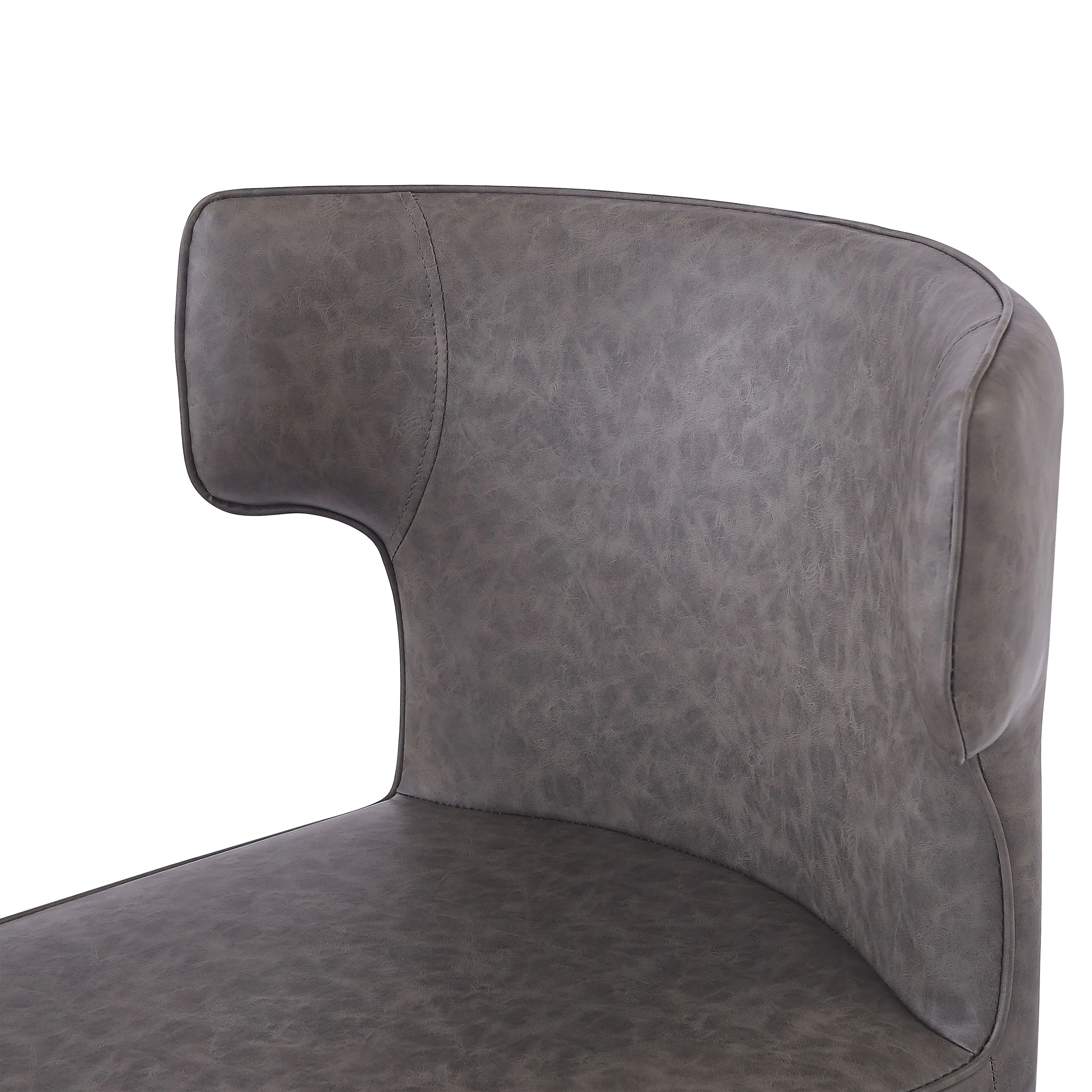 Kilburn Modern Upholstered Cushioned PU Leather Counter Stool with Footrest - furnishings