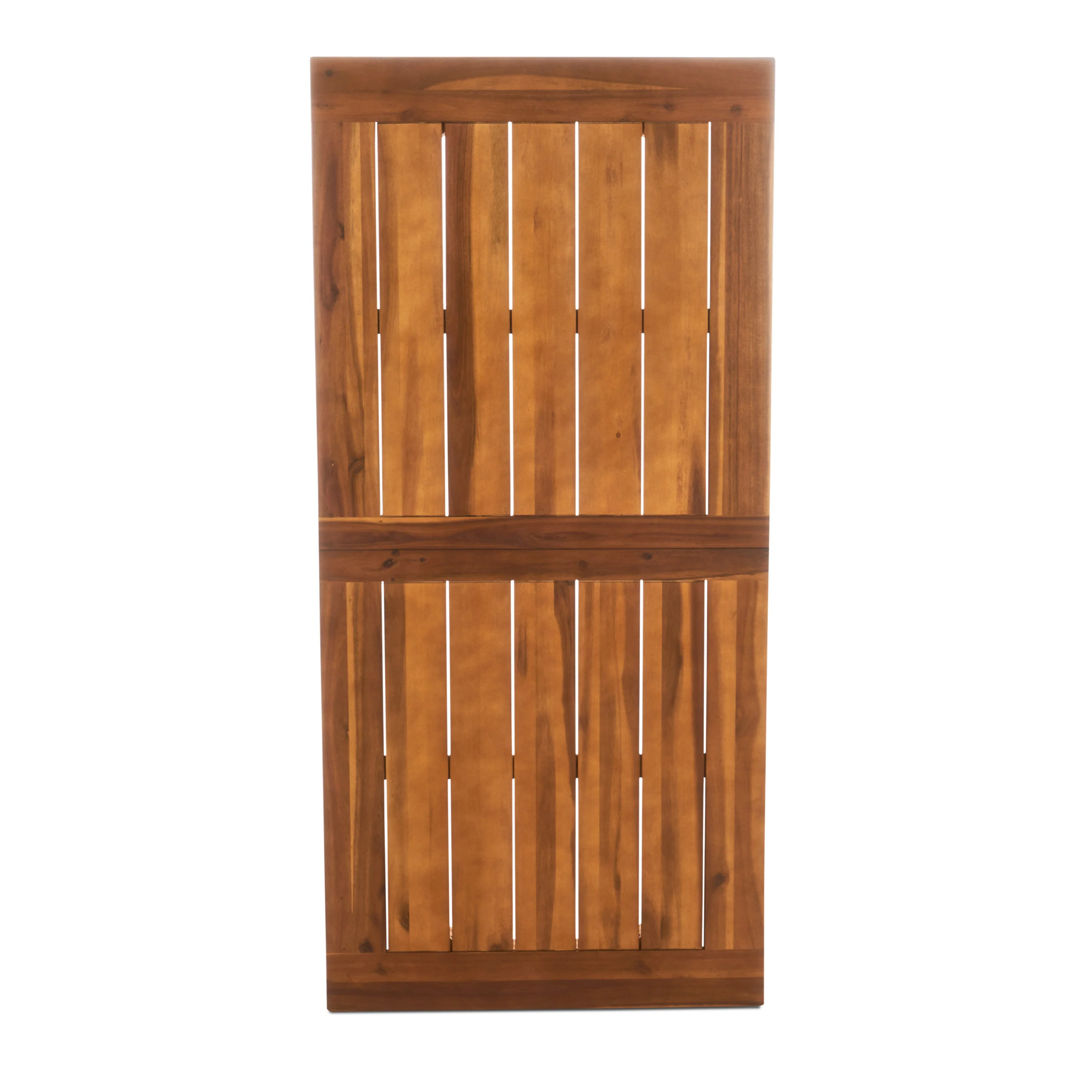 DeSoto 7 Piece Teak Finish Acacia Wood Patio Dining Set - furnishings