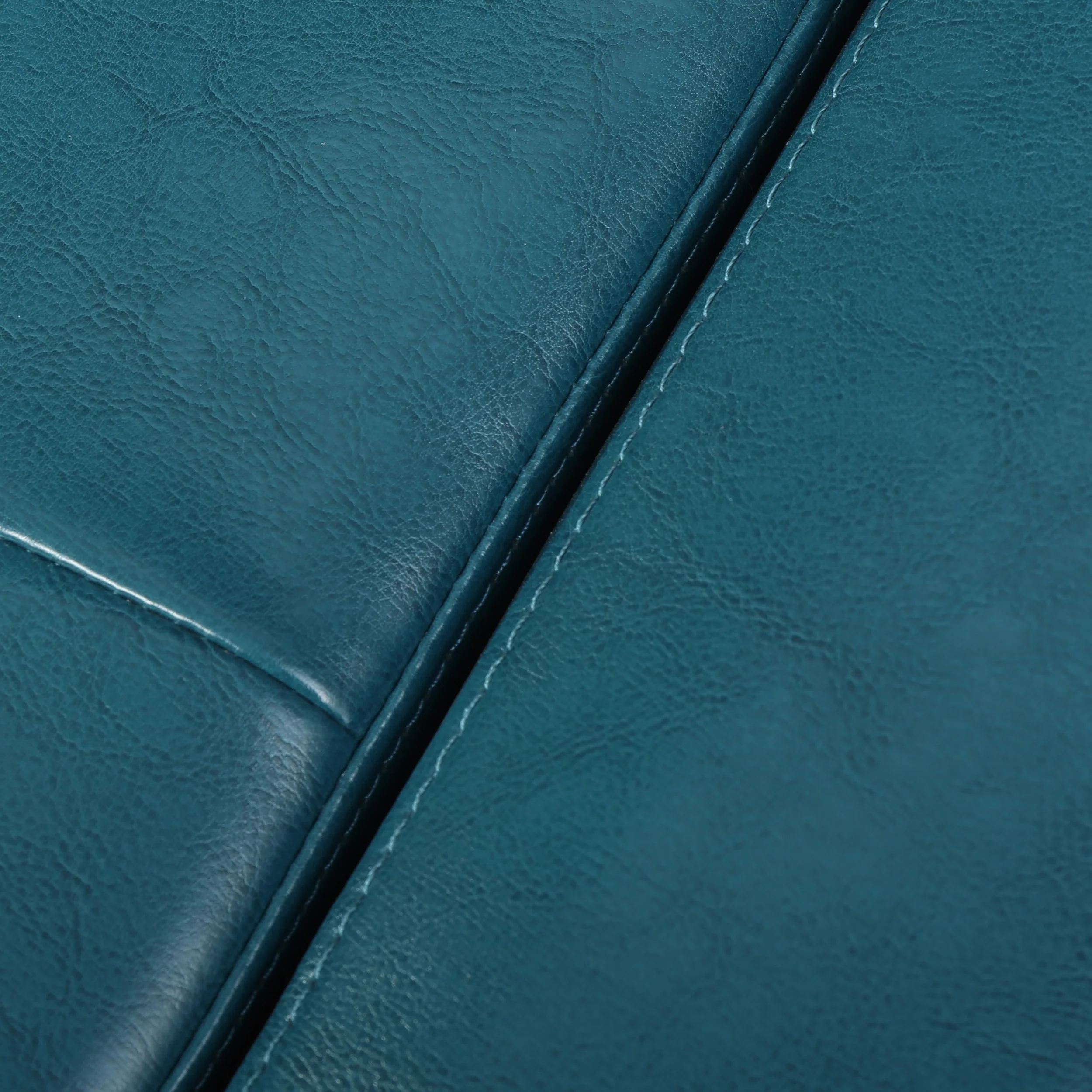 Robin Studded Teal Leather Storage Ottoman Bench - furnishings